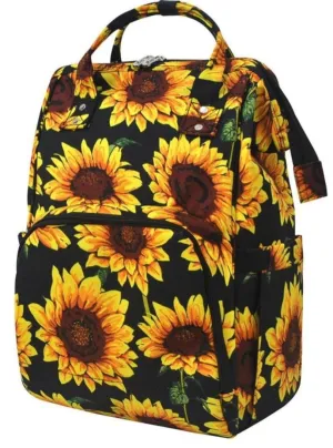 Sunflower Diaper Bag Backpack