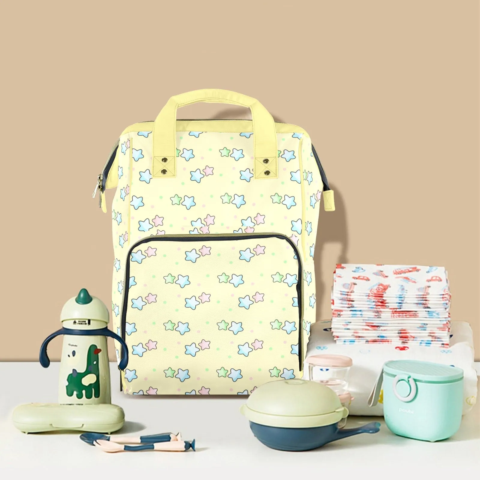 Sunny Stars Large Diaper Bag