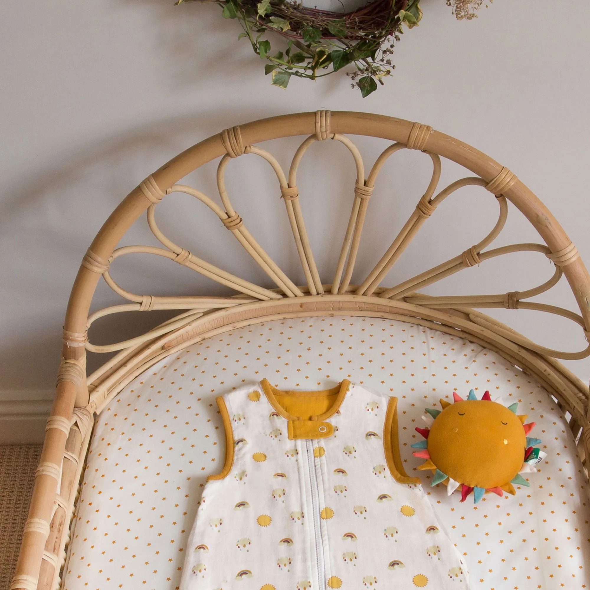 Sunshine & Rainbows Organic Baby Sleeping Bag - 1 Tog