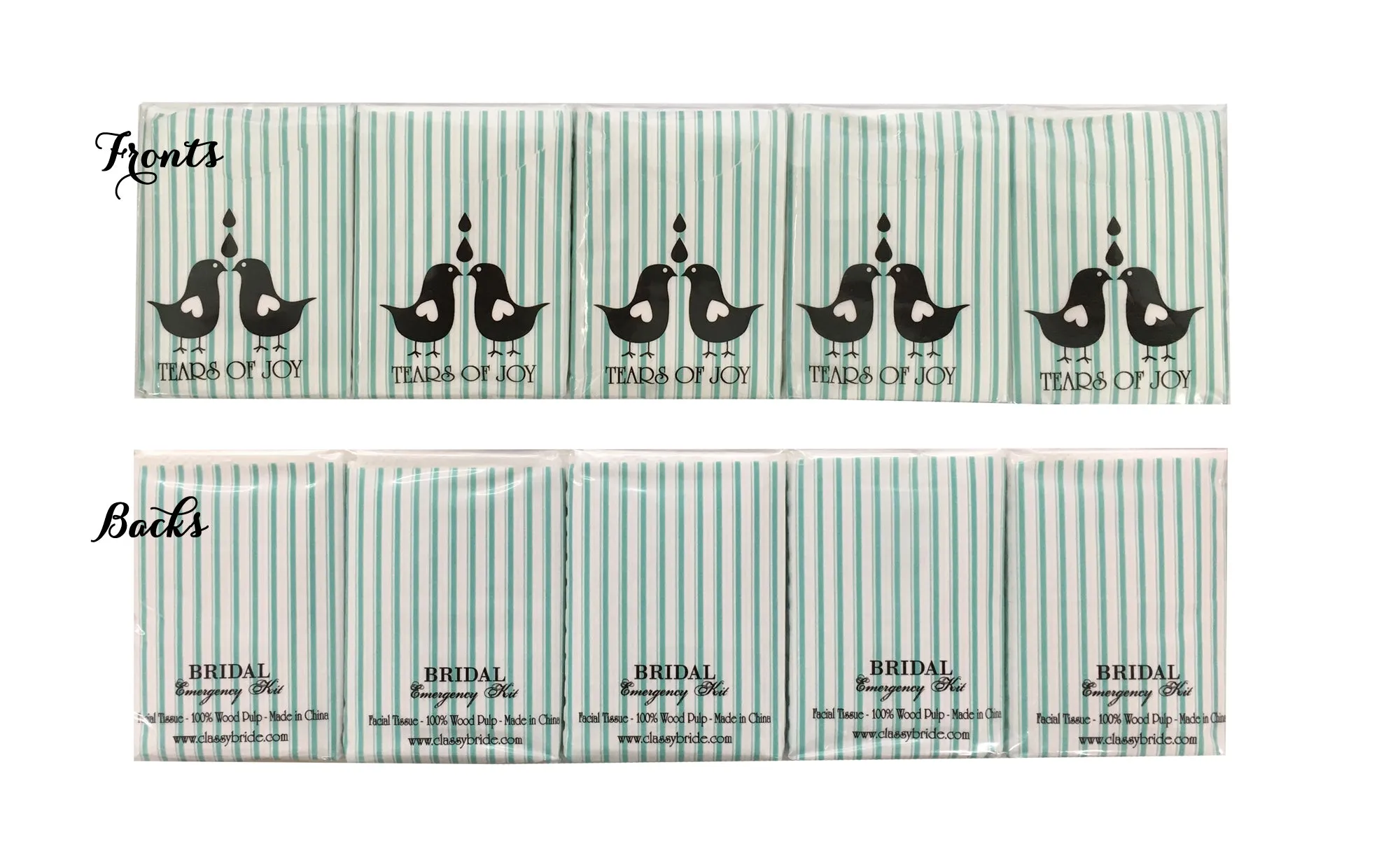 Tears of Joy Tissue Packs - Set of 10 Packs