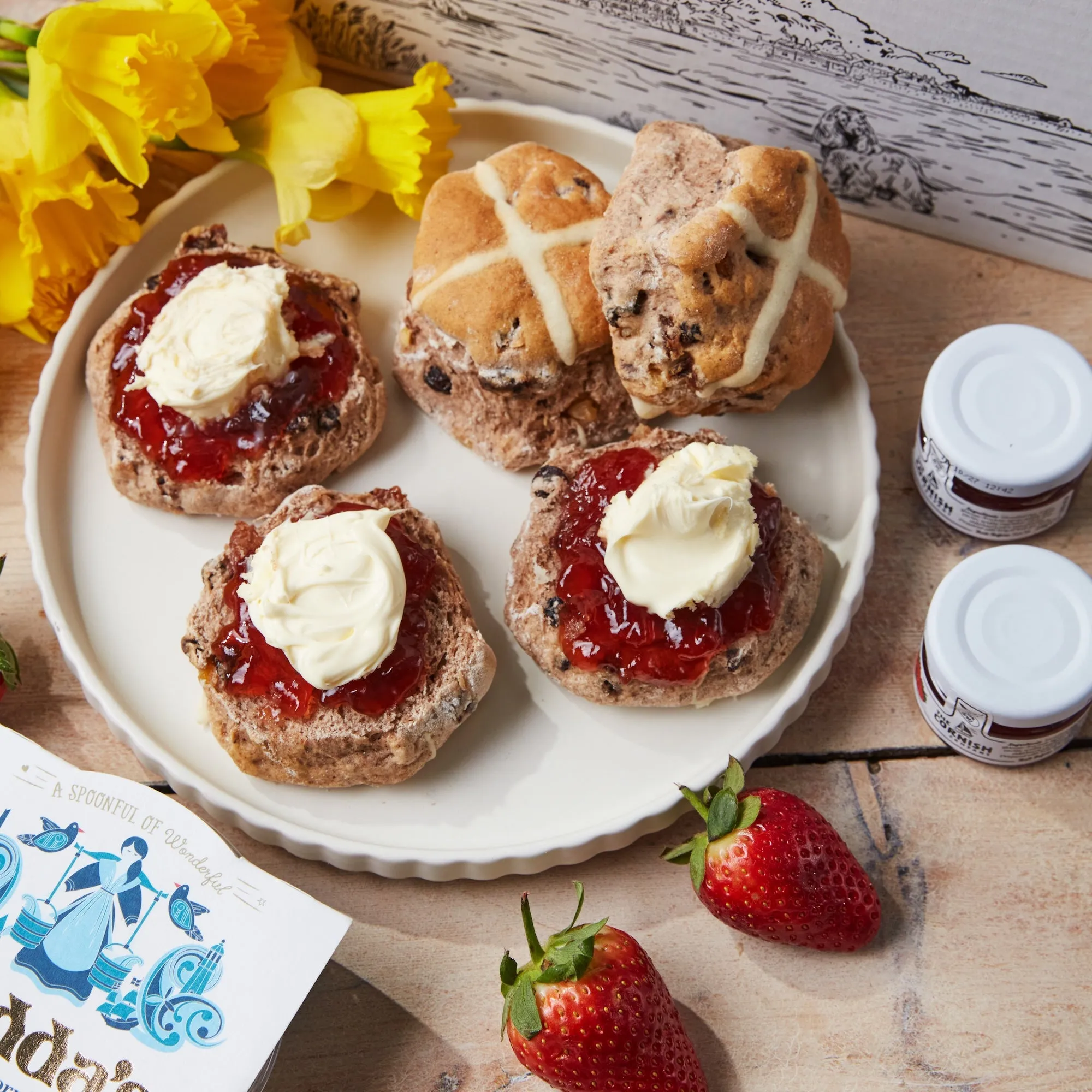 The Hot Cross Cream Tea Hamper