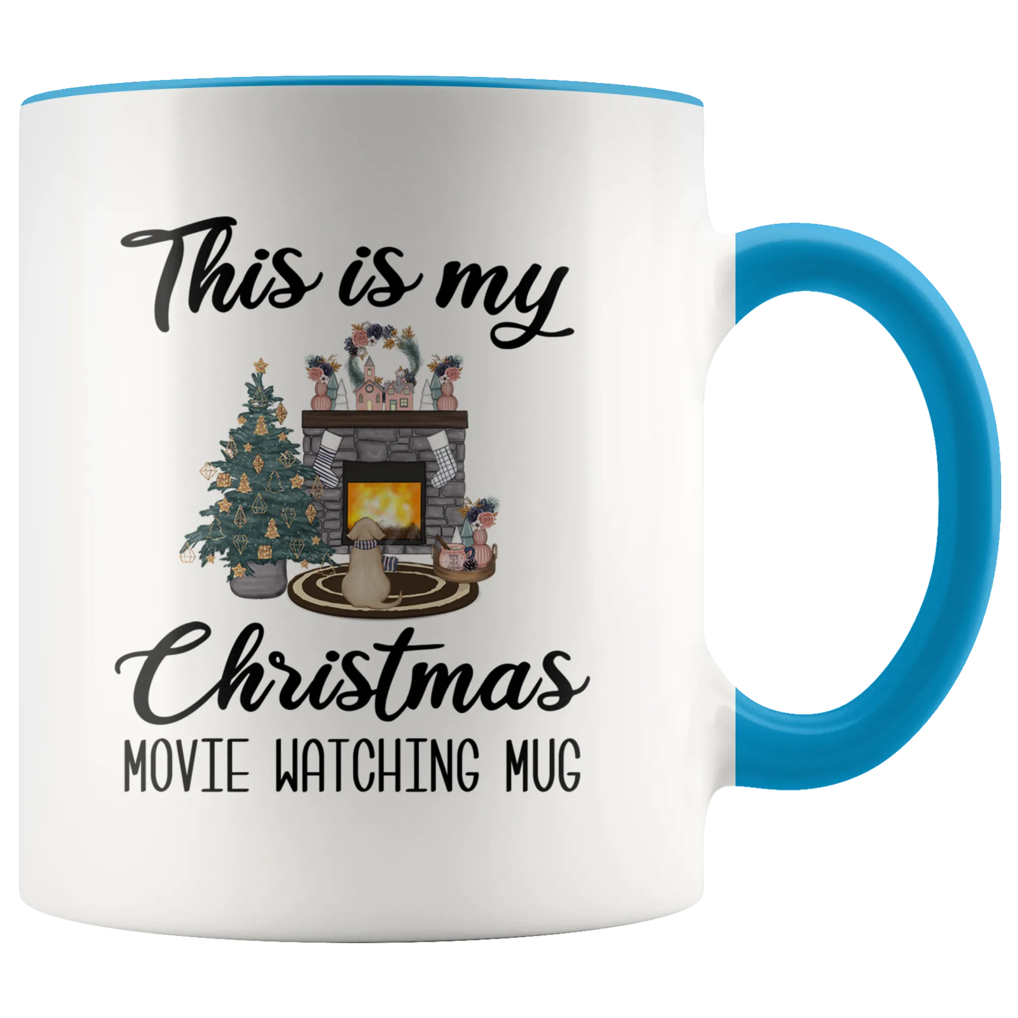 This is My Christmas Movie Watching Mug Christmas Coffee Cup Cute Holiday Mug