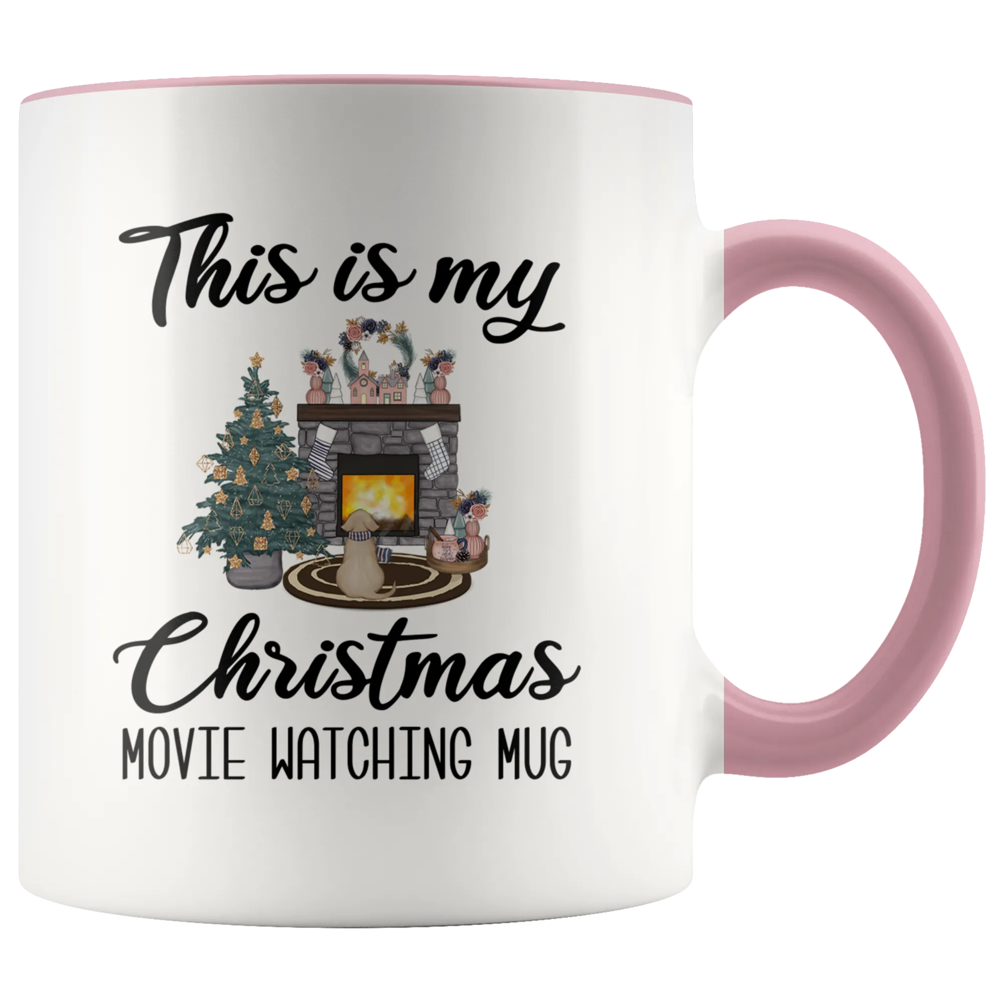 This is My Christmas Movie Watching Mug Christmas Coffee Cup Cute Holiday Mug