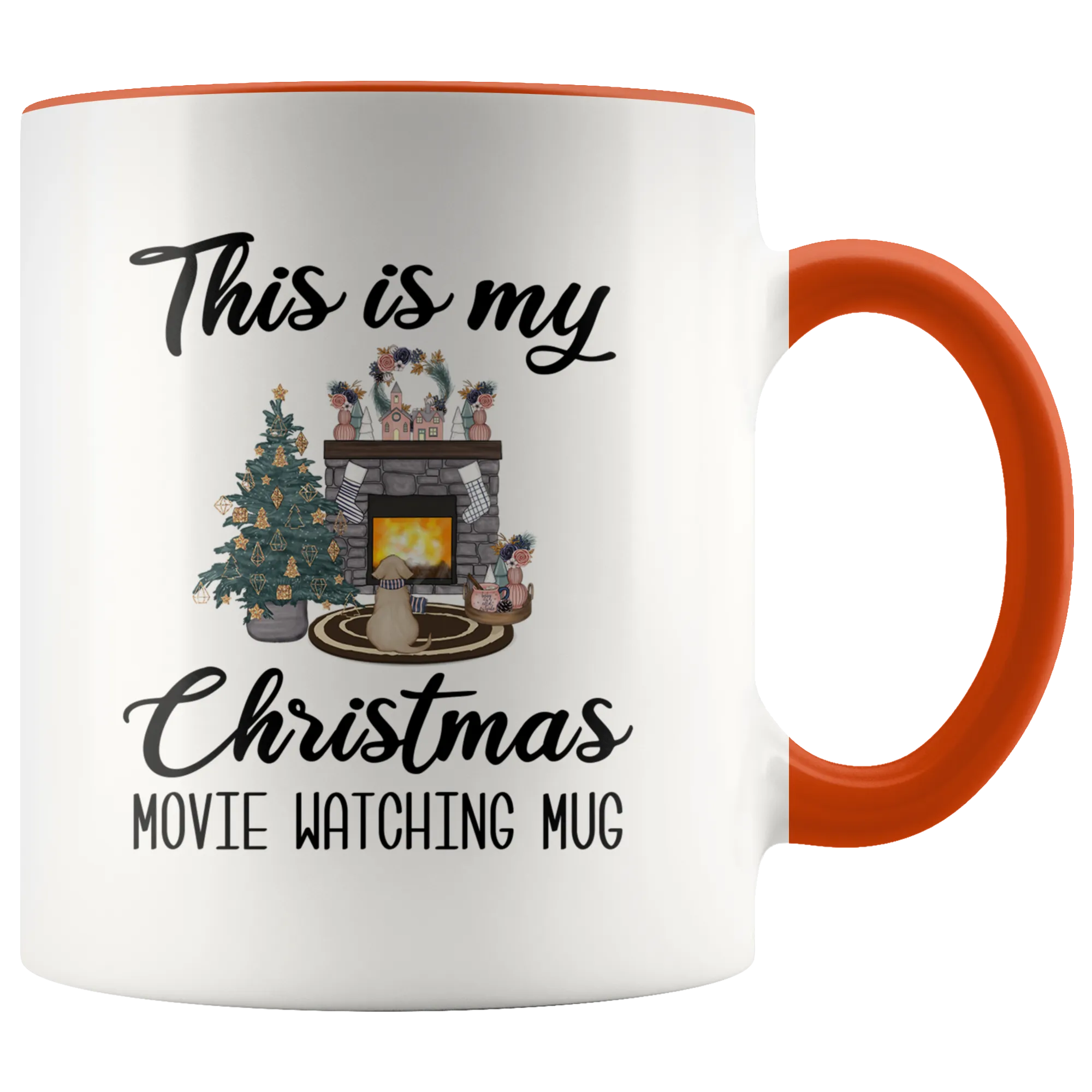 This is My Christmas Movie Watching Mug Christmas Coffee Cup Cute Holiday Mug