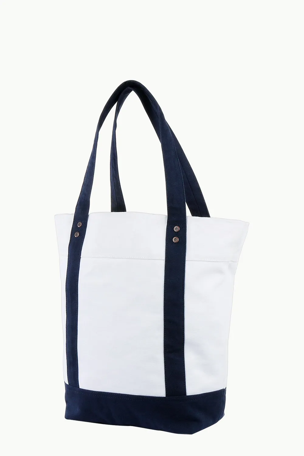 Throw In White Canvas Tote Bag