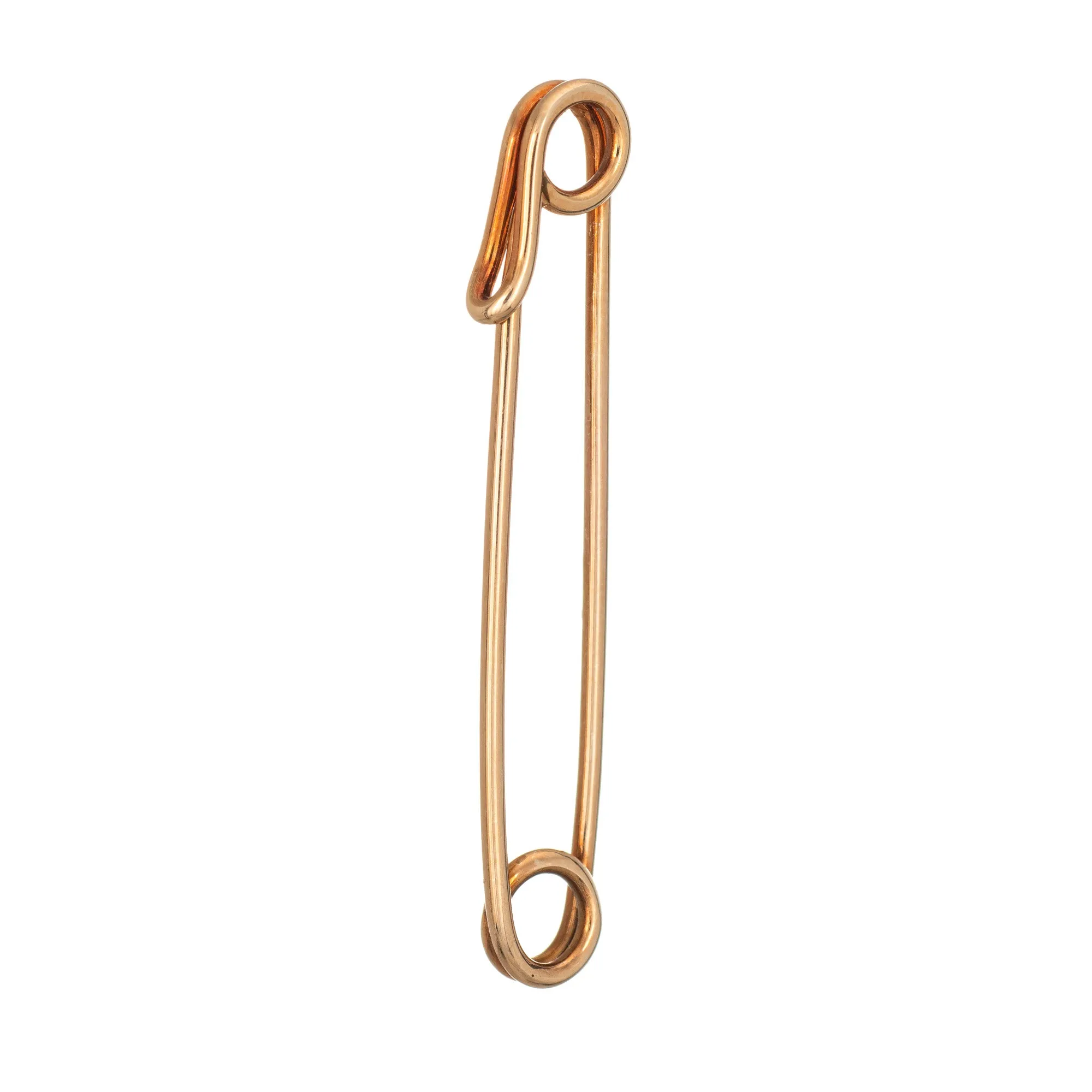 Tiffany & Co Baby Pin 60s Vintage 14k Yellow Gold Diaper Brooch Signed Jewelry