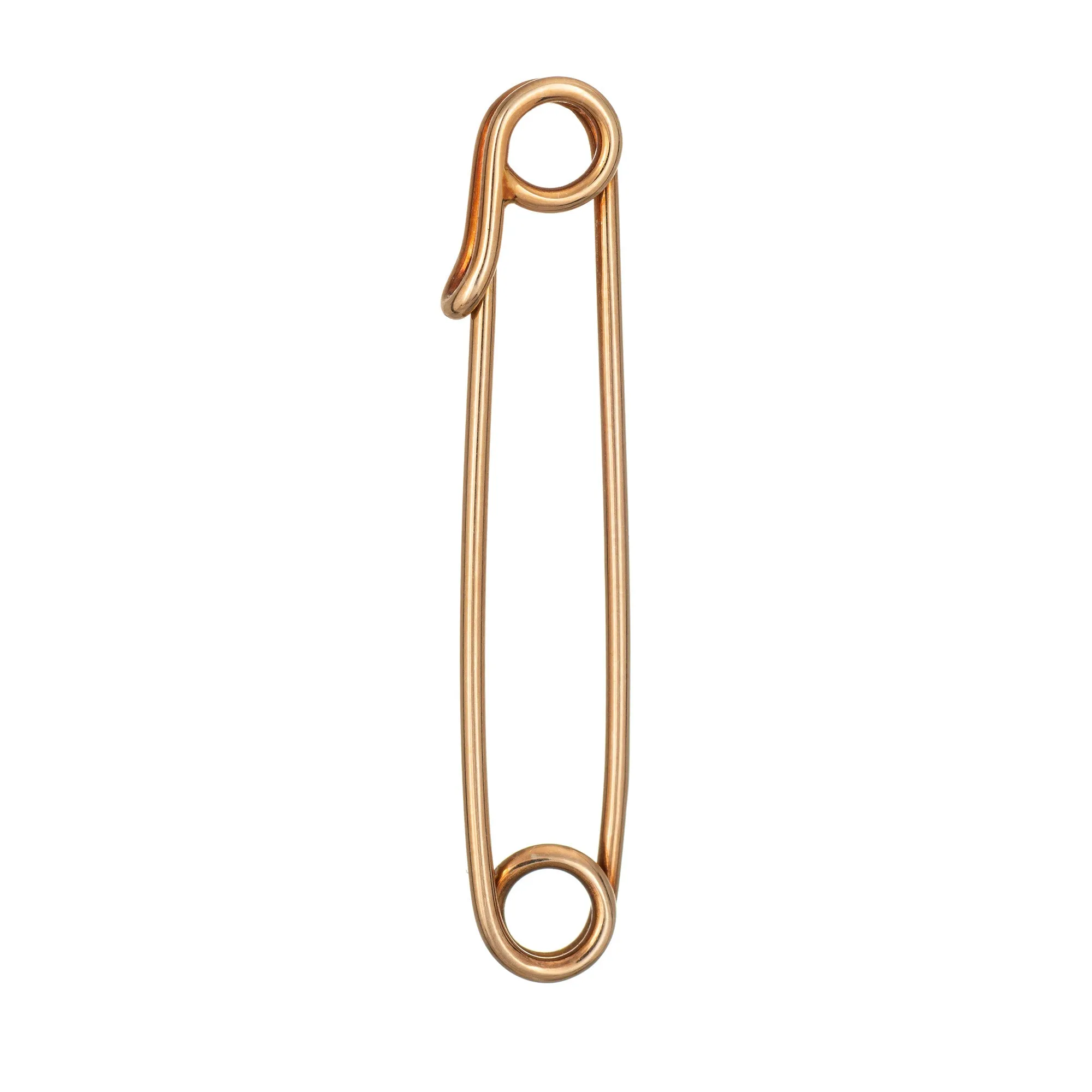 Tiffany & Co Baby Pin 60s Vintage 14k Yellow Gold Diaper Brooch Signed Jewelry