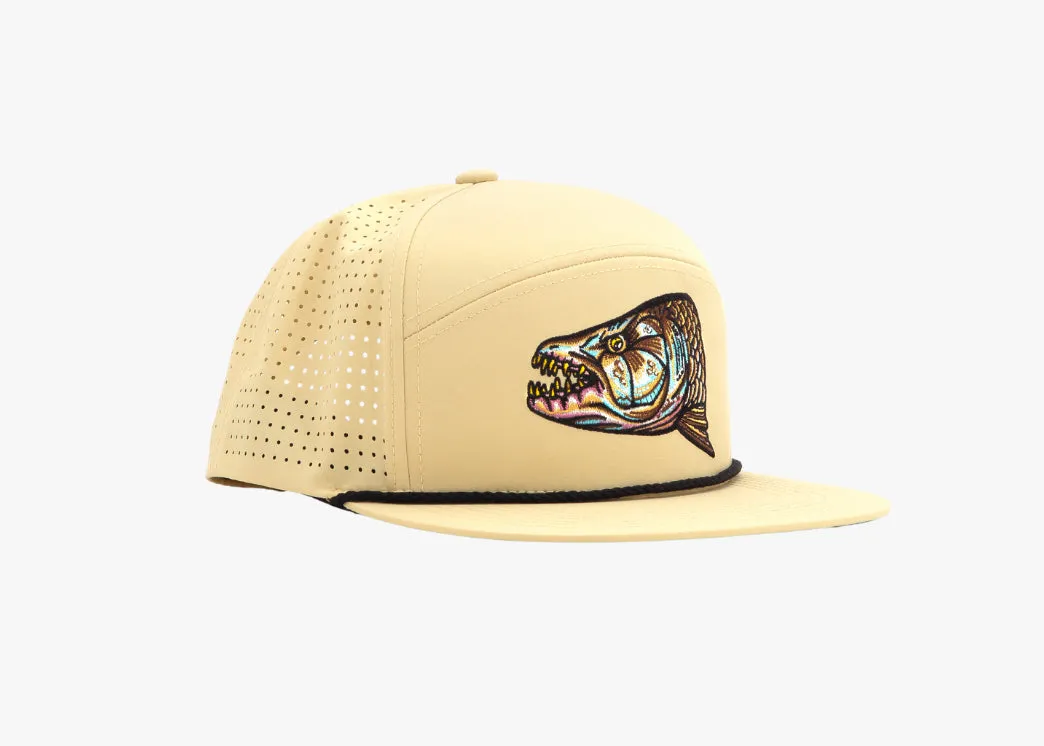 Tigerfish Head - Performance Flat Brim Hat