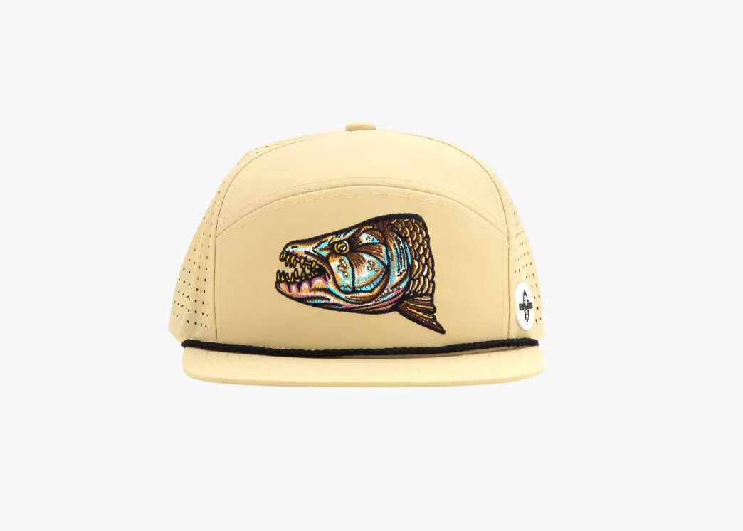 Tigerfish Head - Performance Flat Brim Hat