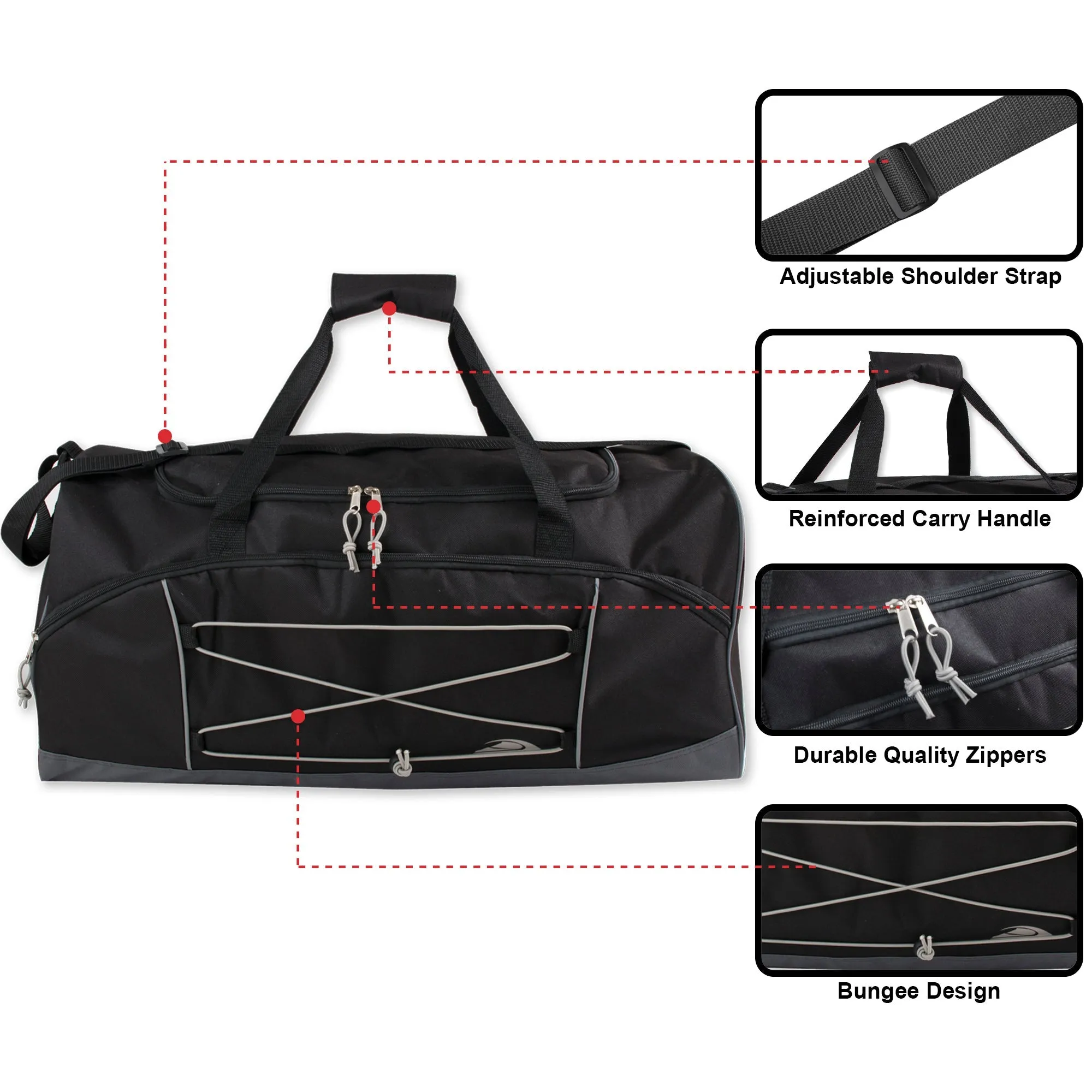 Trailmaker 26 Inch Bungee Duffel Bag Wholesale