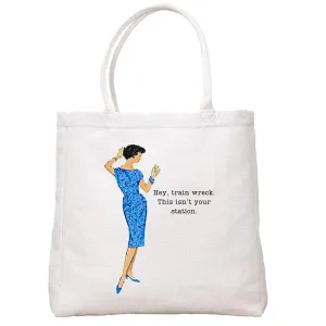 Train Wreck Tote Bag