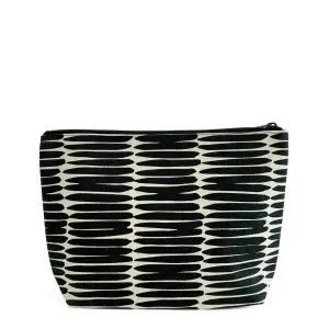 Travel Pouch L in Basket Black