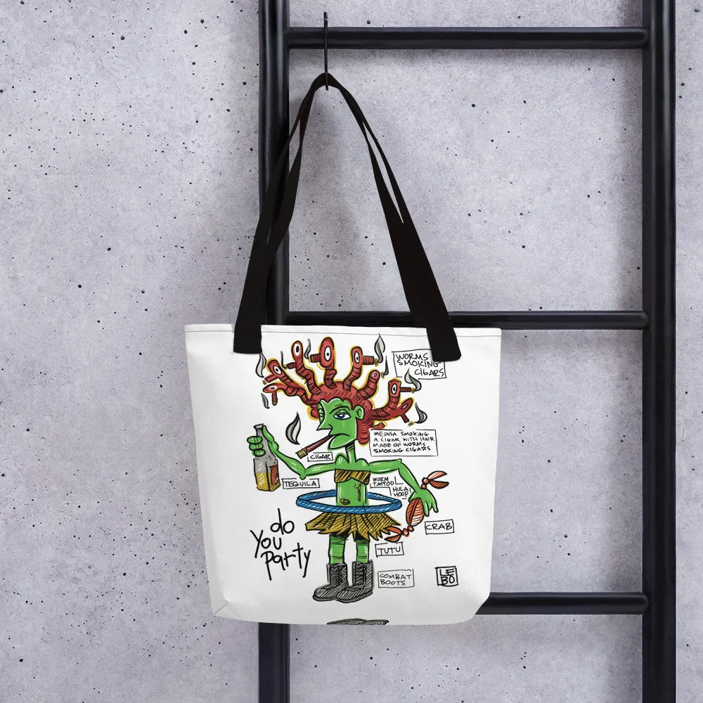 Treasures and Pleasures - Medusa - Lebo Tote bag