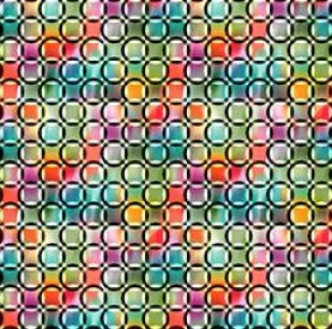 Tree Dance by Quilting Treasures CIRCLE GEO/MULTI