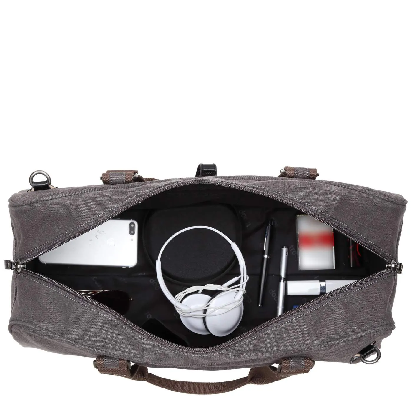 Troop Classic Black Canvas Travel Duffel Holdall
