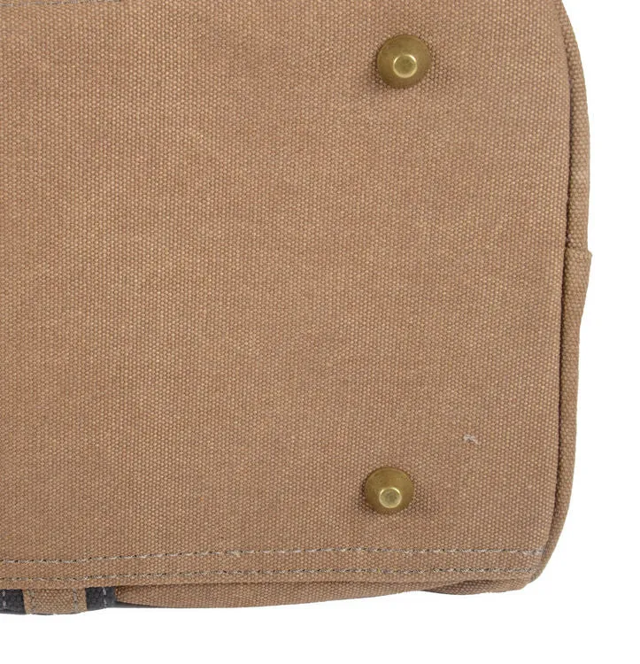 Troop Classic Brown Canvas Travel Duffel Holdall