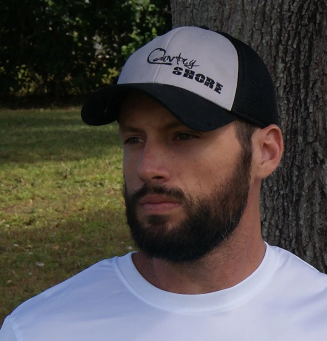 Trucker Stretch Hat - Gray and Black Signature Series