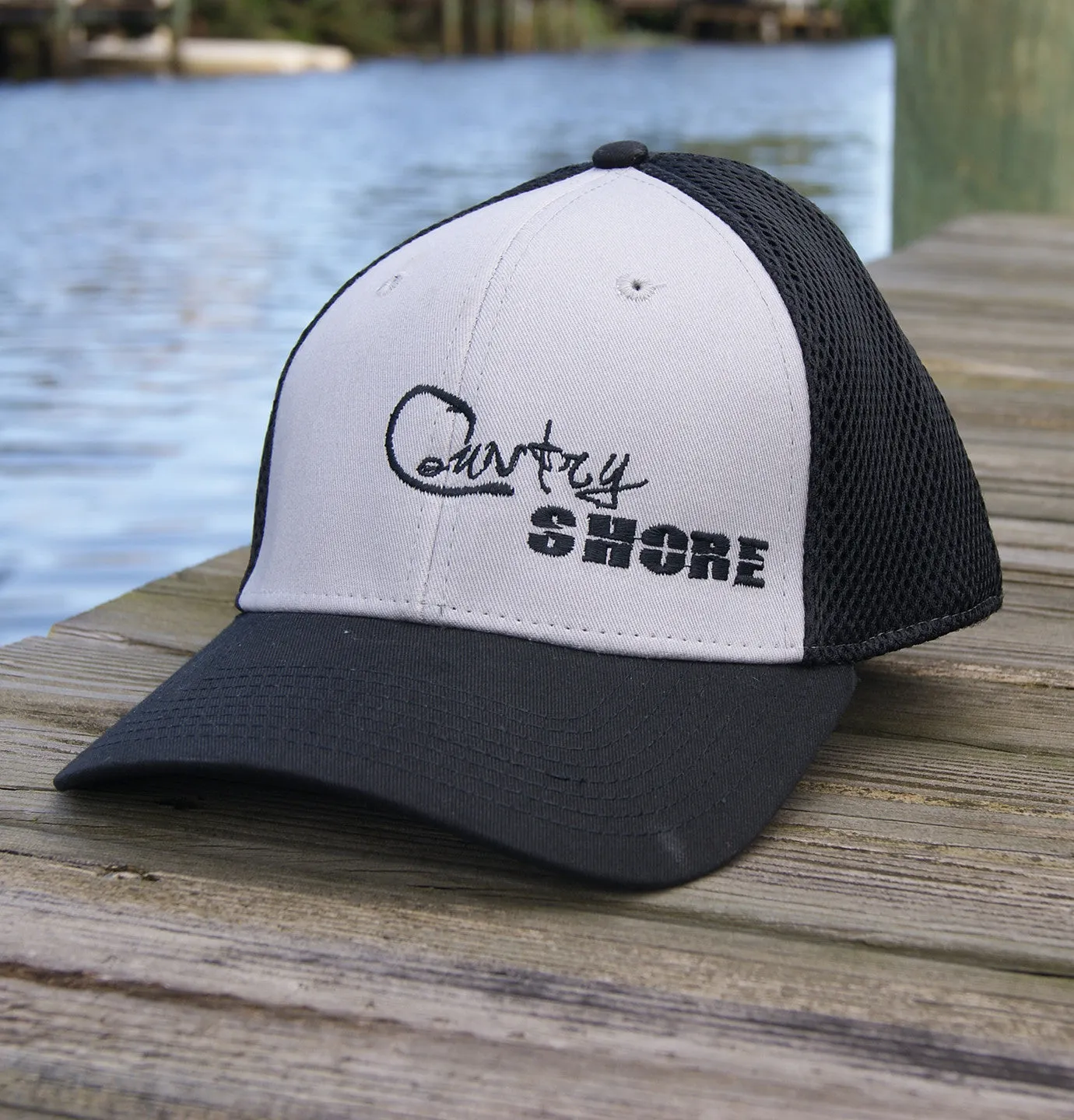 Trucker Stretch Hat - Gray and Black Signature Series
