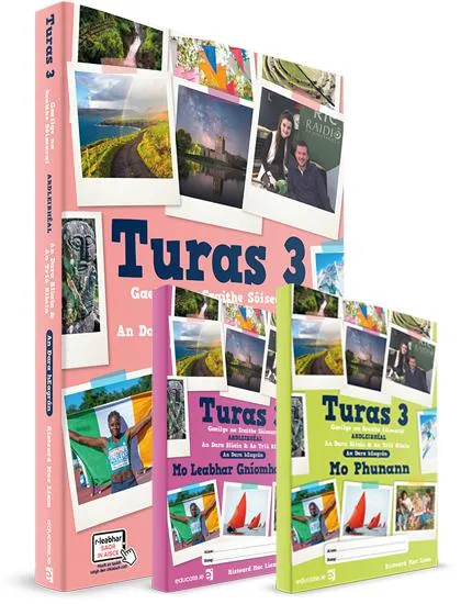 Turas 3 - Junior Cycle Irish - Textbook, Portfolio and Activity Book - Set - 2nd / New Edition (2022)