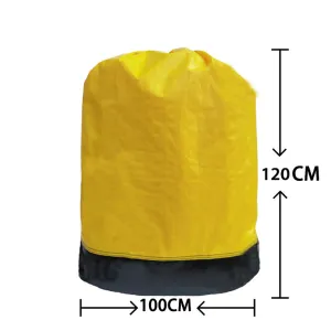 Ulife Large Drawstring Waterproof Moving Bag - Bright Yellow 100x120cm