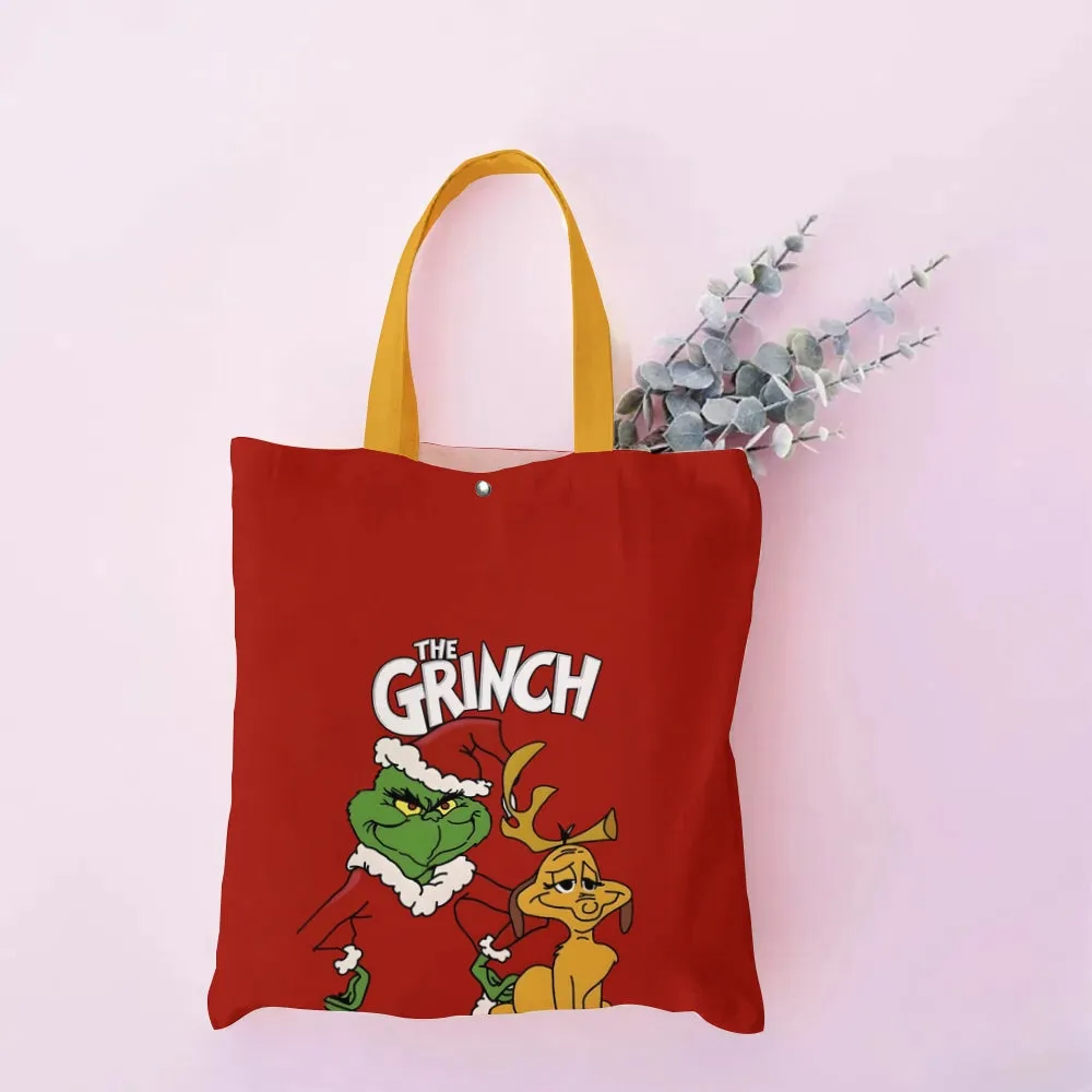 Unisex Cartoon Animal Printed Fabric Bag with Inner Pocket