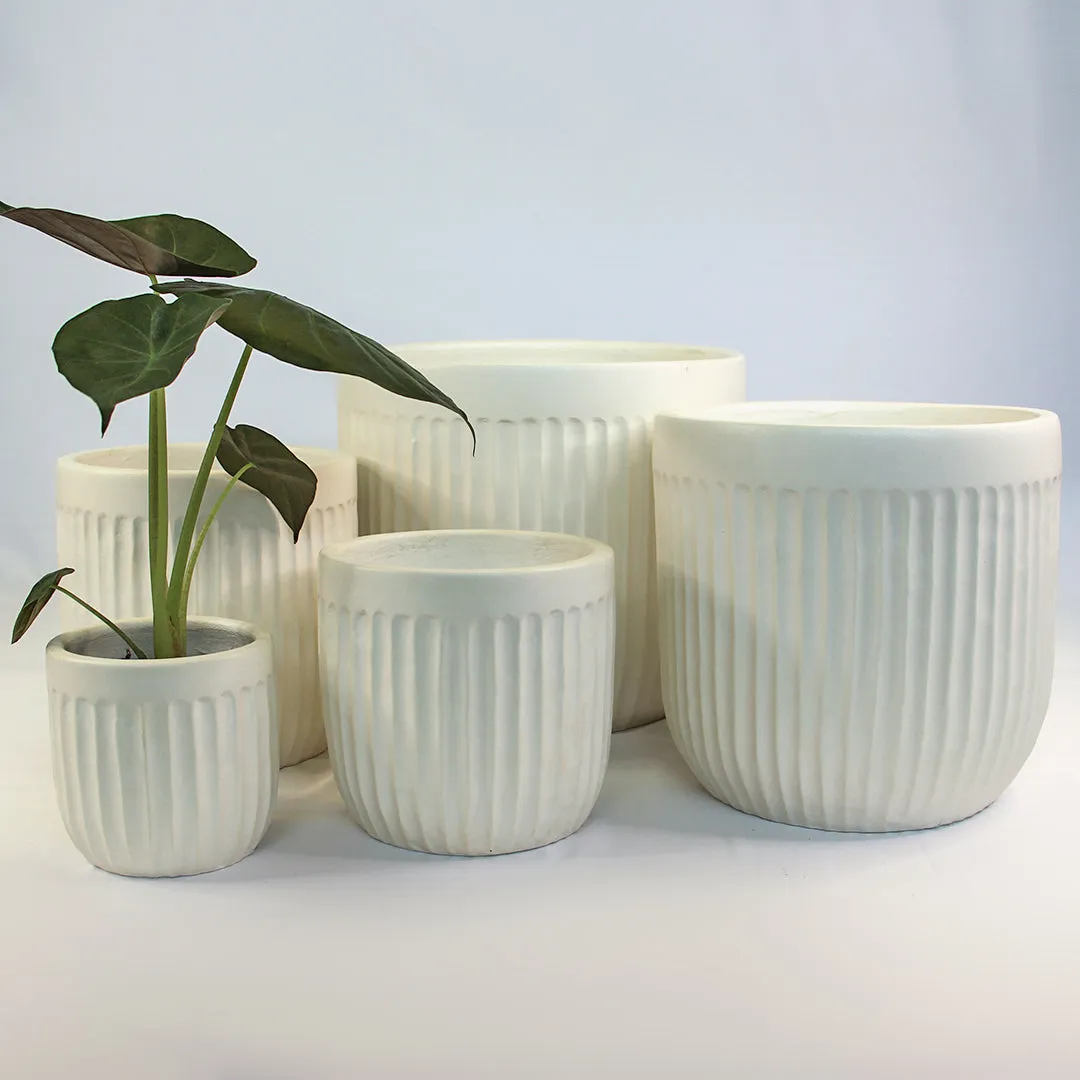 Urban Oasis Linea Pot White 150mm