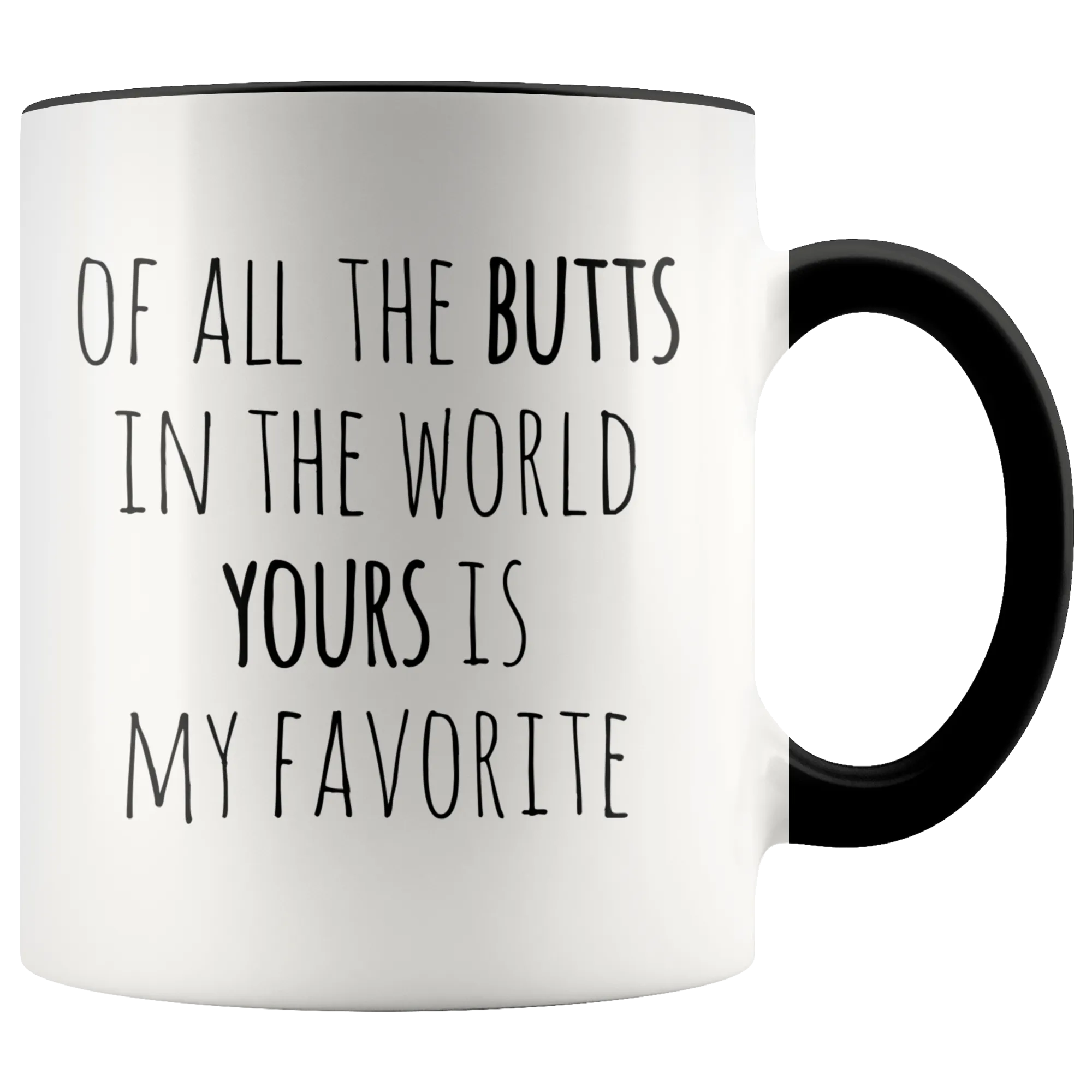 Valentine Gift for Her Funny Mug Wife Gift for Women Girlfriend Gifts Your Butt is My Favorite Coffee Cup 11 oz Red Mug