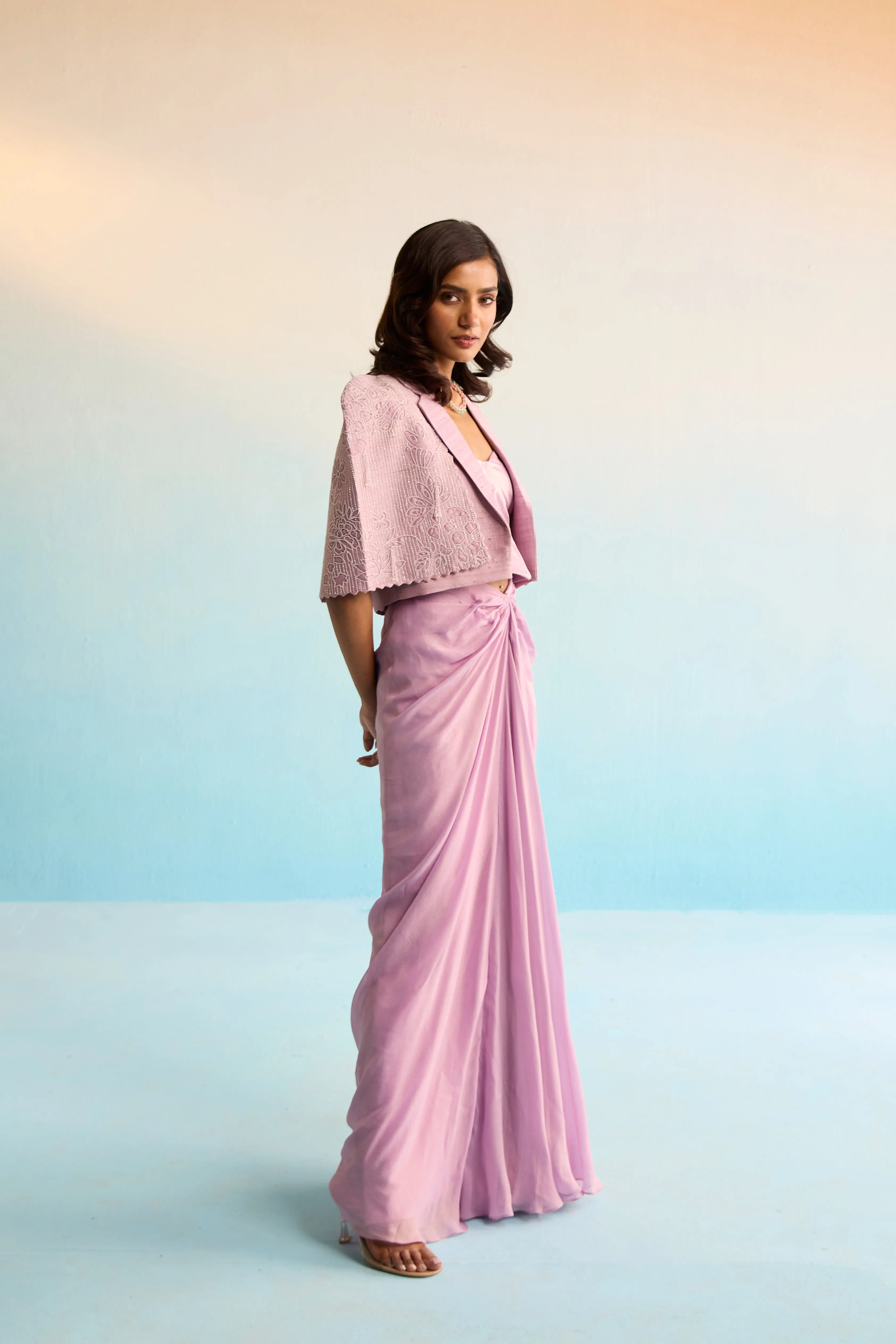 Velany Cape And Skirt Set