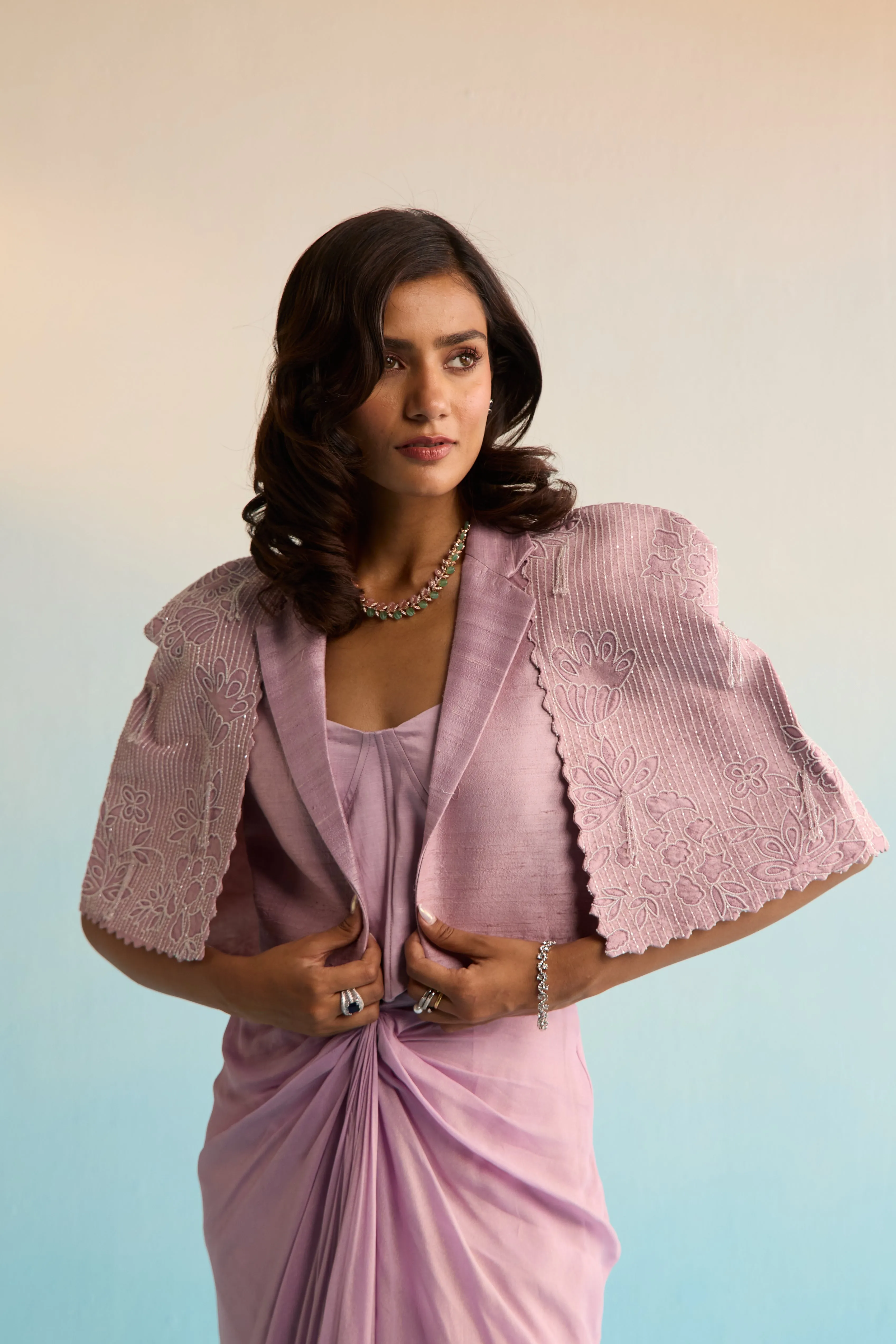 Velany Cape And Skirt Set