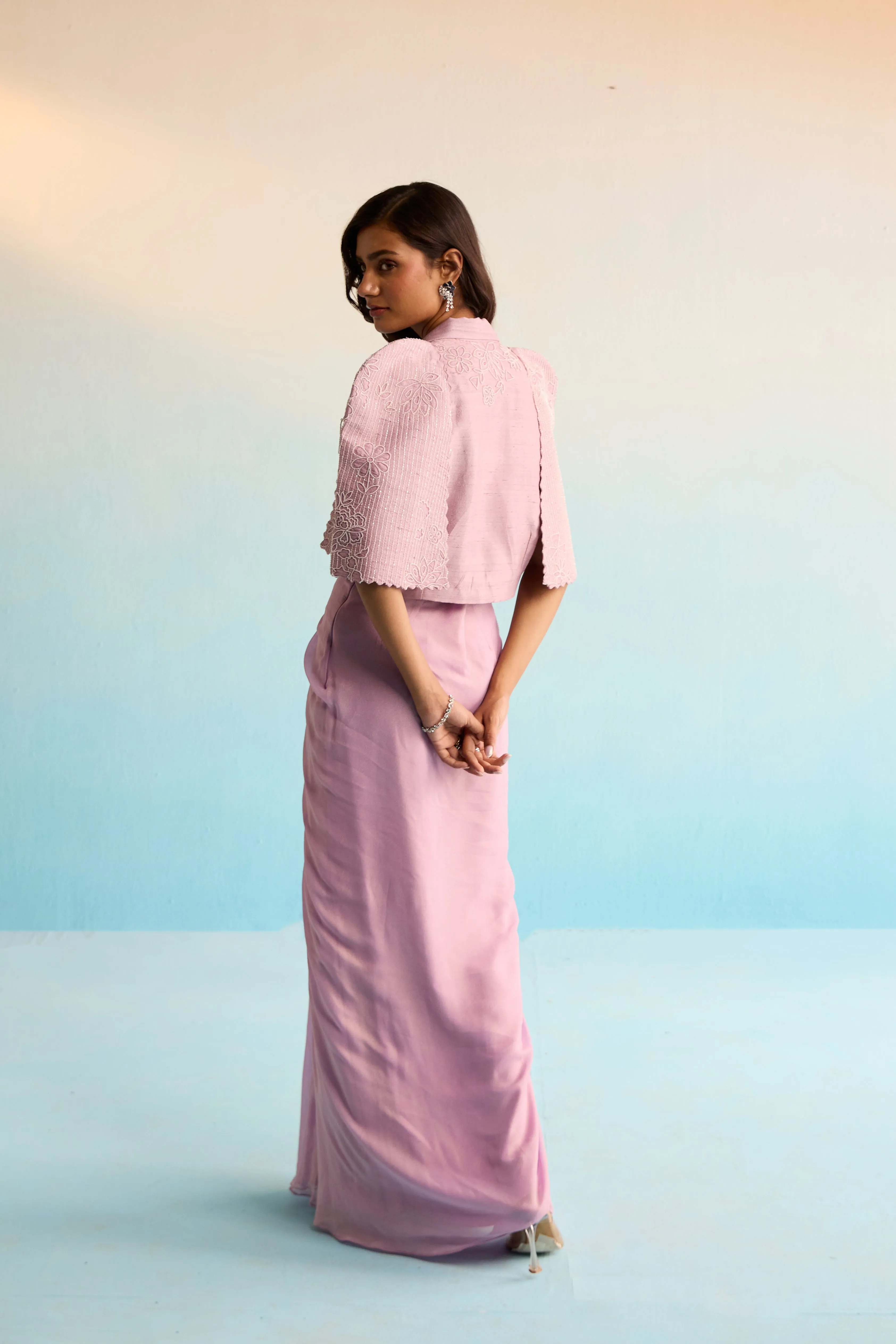 Velany Cape And Skirt Set