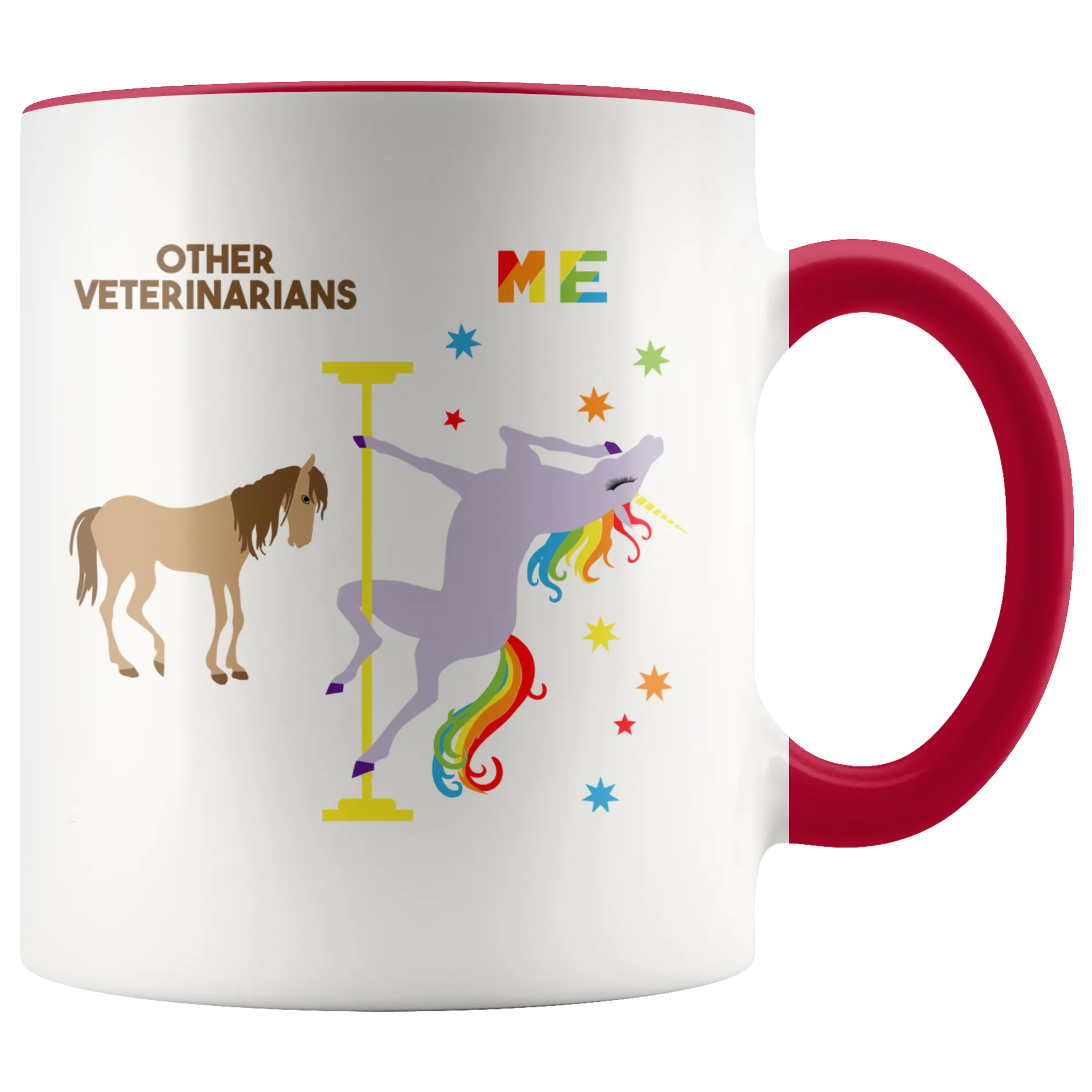 Veterinarian Gift for Veterinarians Mug Funny Veterinarian Retirement Gift Graduation Gift Idea Coffee Cup Pole Dancing Unicorn