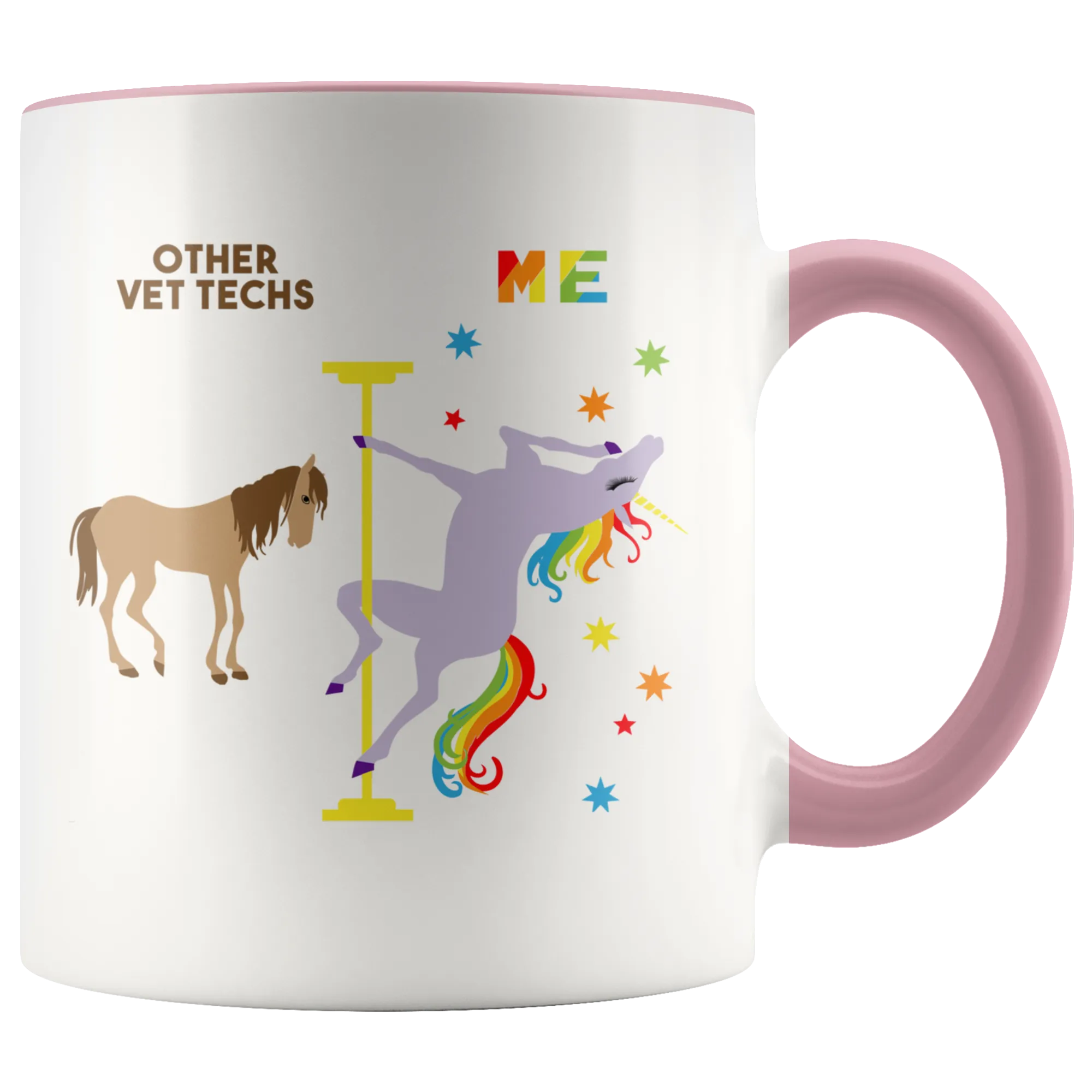 Veterinary Technician Mug for Vet Tech Mug Funny Veterinary Tech Retirement Gift Graduation Gift Idea Coffee Cup Pole Dancing Unicorn