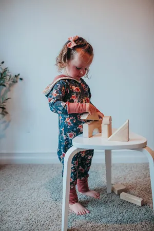 Vintage Floral Bamboo Romper