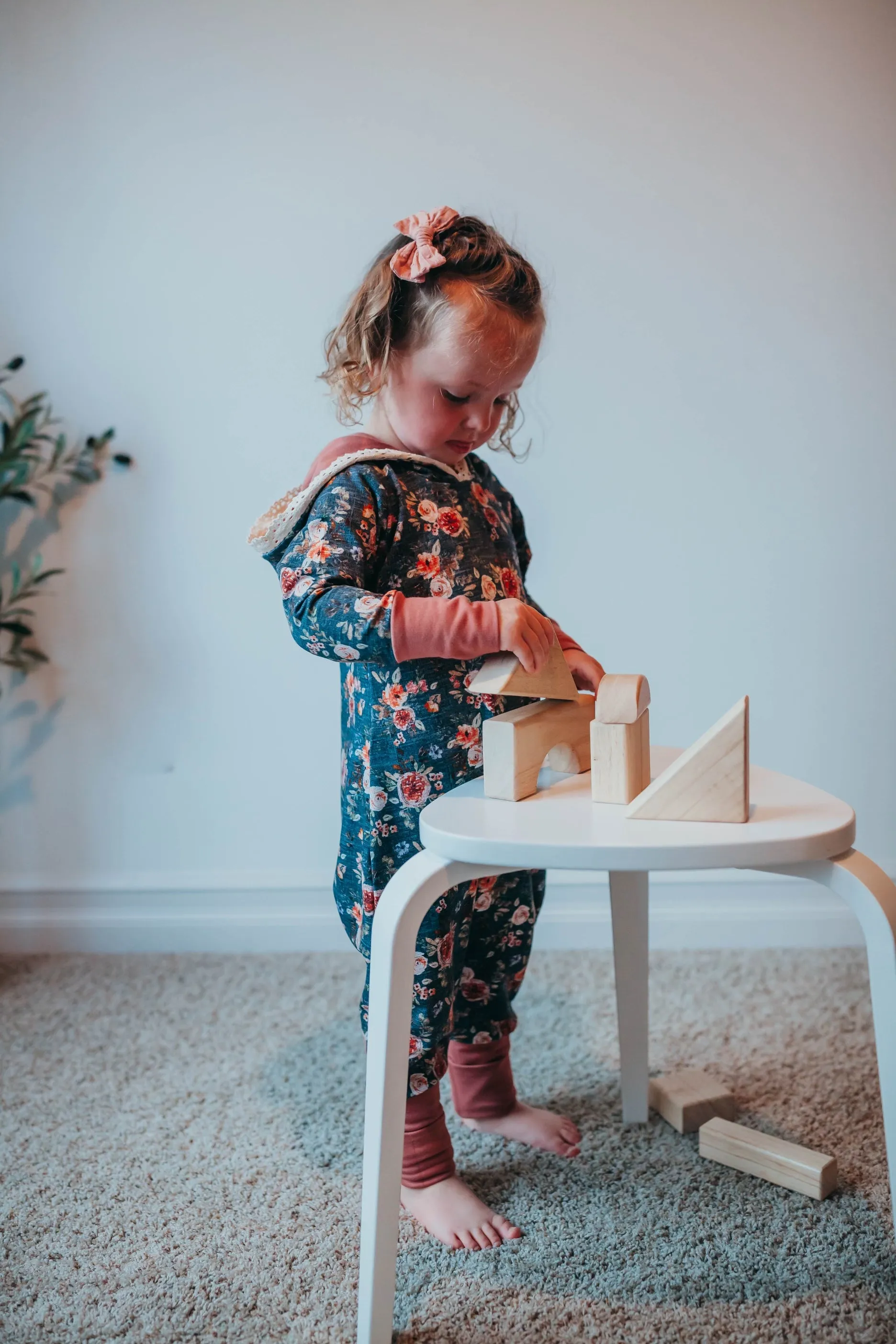 Vintage Floral Bamboo Romper