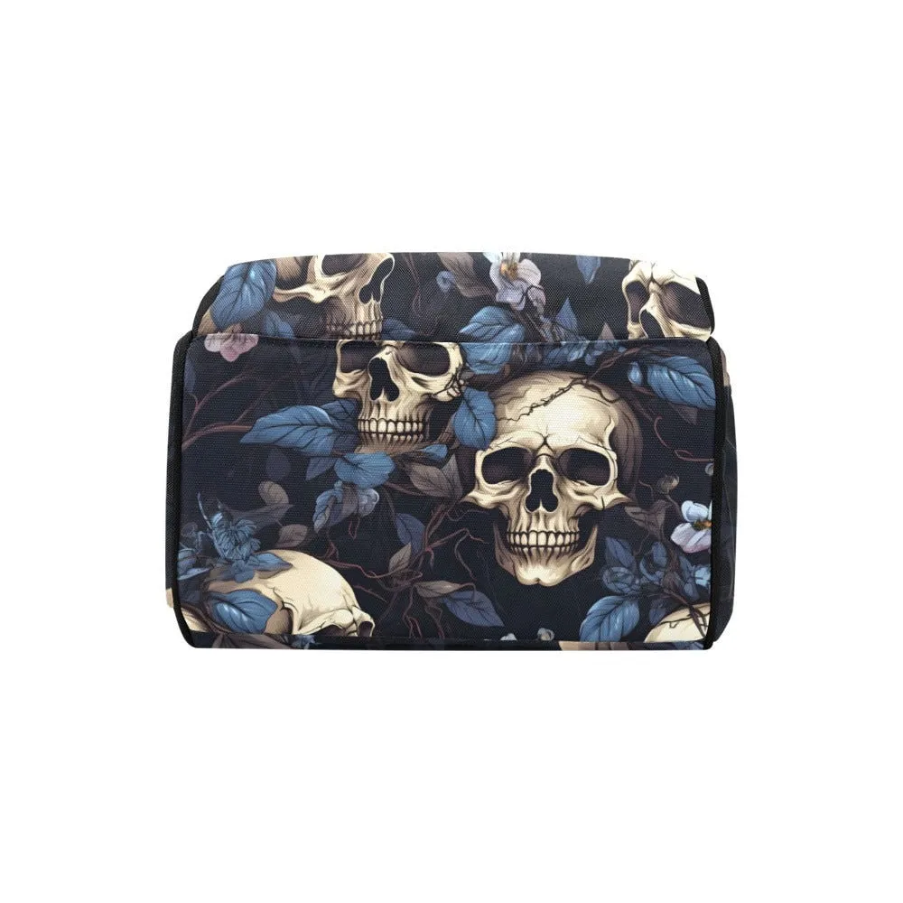 Vintage Skull Diaper Bag, Dark Anatomy Diaper Bag, Whimsigoth Baby Accessories, Dark Academia Baby Bag Alternative Mom Backpack Diaper Bag