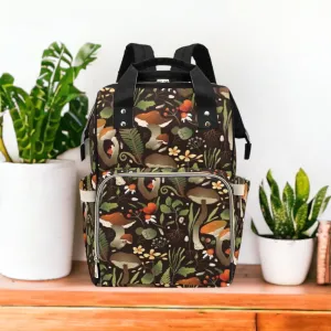 Vintage Woodland Diaper Bag, Dark Nature Diaper Backpack, Dark Forestcore Baby Bag, Witchy Diaper Bag, Naturalist Baby Bag Goblincore Diaper