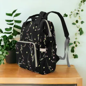 Vintage Woodland Diaper Bag, Dark Nature Diaper Backpack, Dark Forestcore Baby Bag, Witchy Diaper Bag, Naturalist Baby Bag Goblincore Diaper
