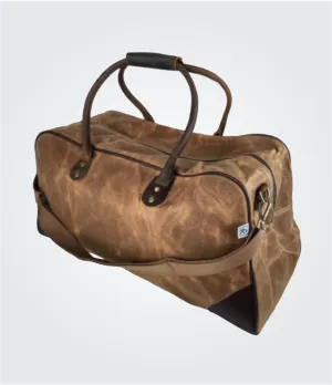 Waxed Canvas Travel Bag – Stylish Weekend Duffel for Men & Women | Water-Resistant Overnight & Business Trip Bag
