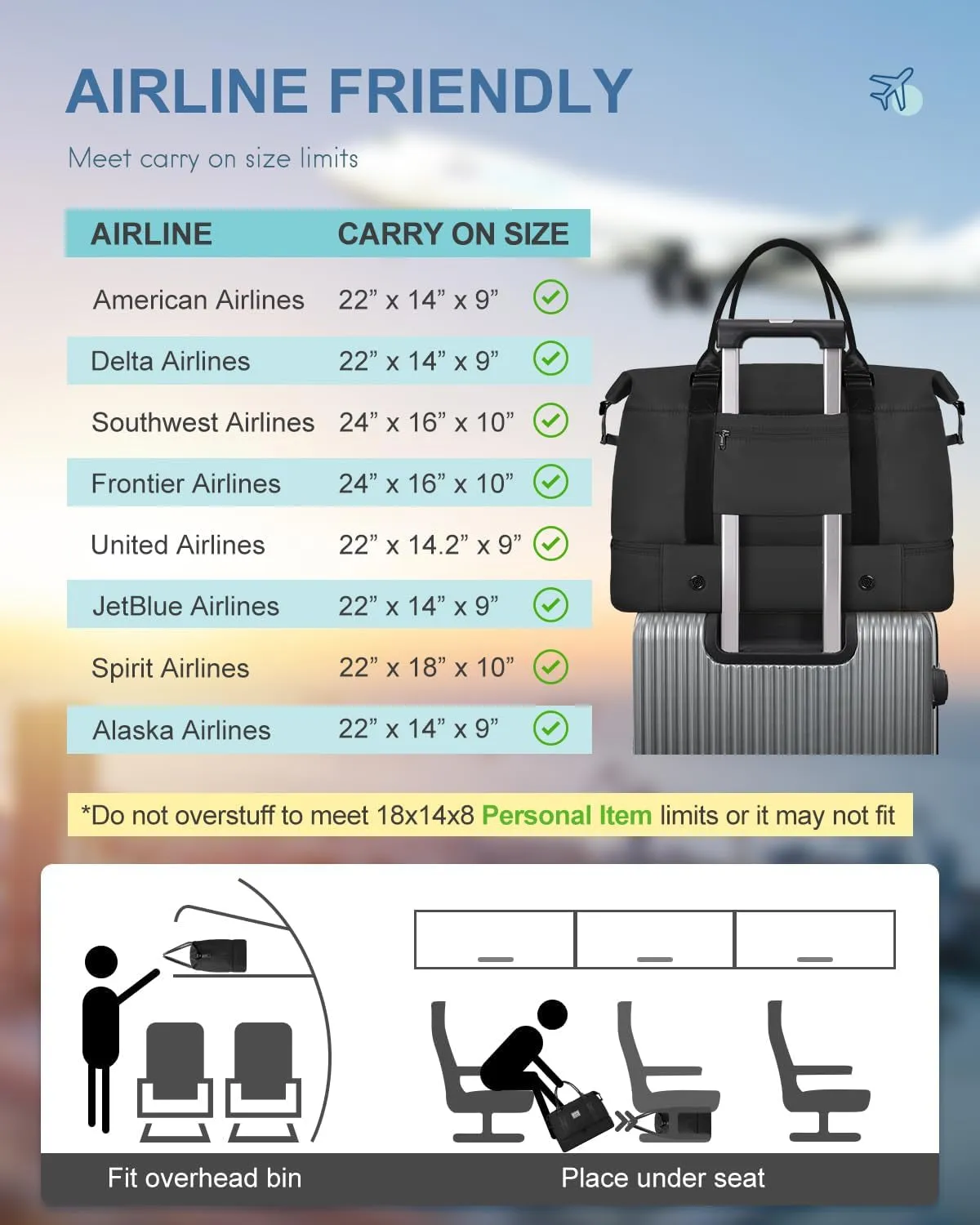 Weekend Travel Bag for Women, Gym Tote Bag, Mom Labor and Delivery Bag