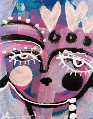 White Lash Face - 7 x 5