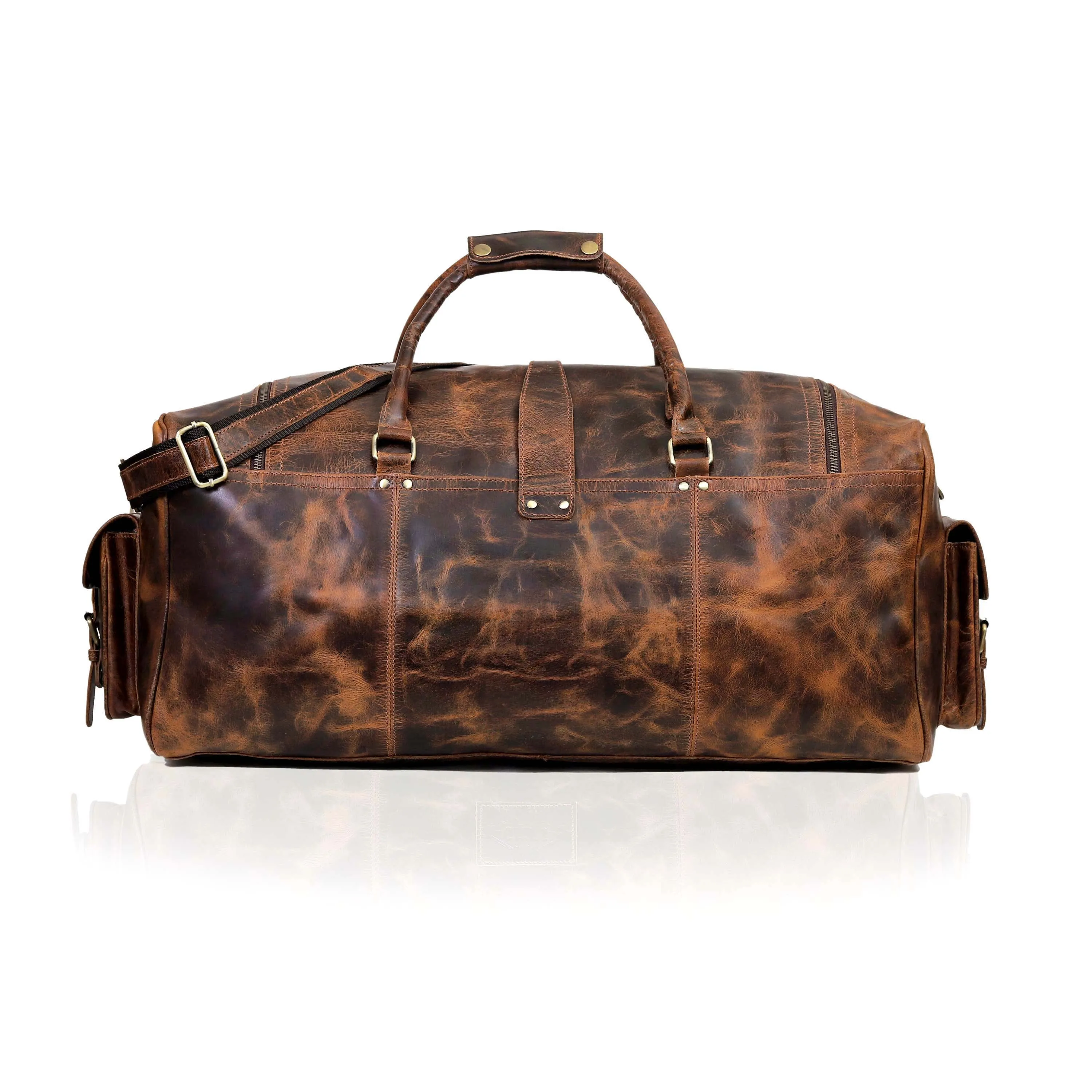 Wilder Buffalo Leather Duffel Bag for Men