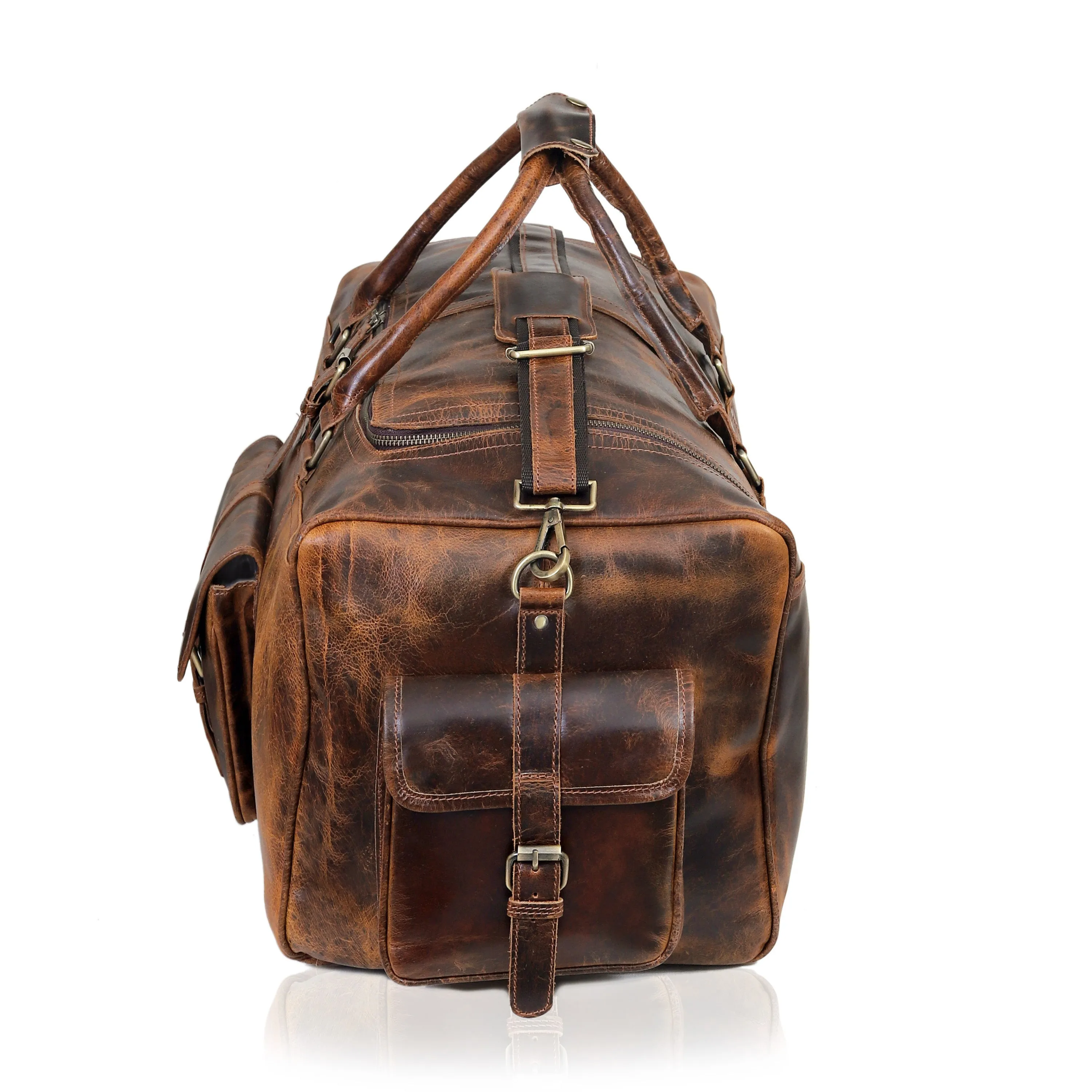 Wilder Buffalo Leather Duffel Bag for Men