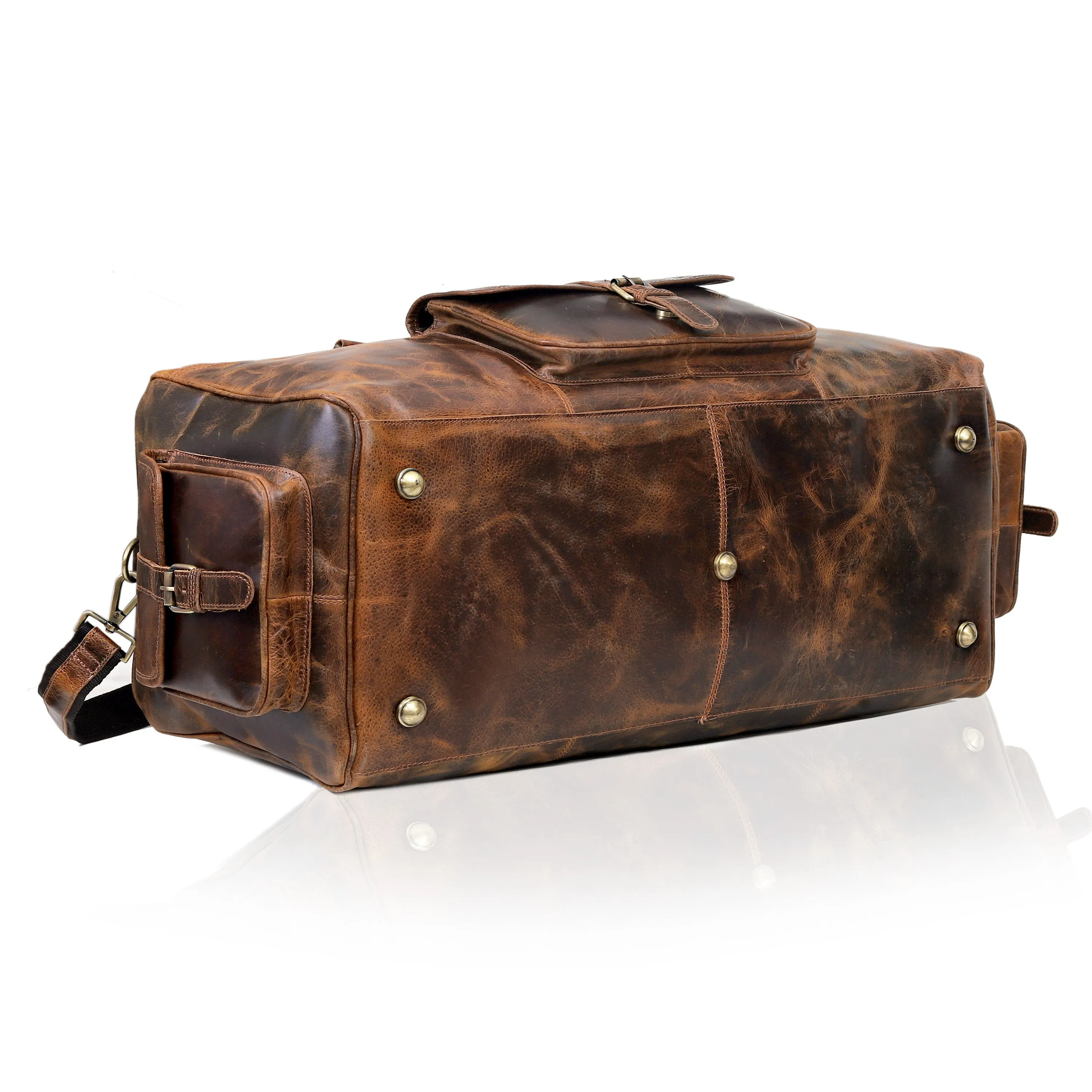 Wilder Buffalo Leather Duffel Bag for Men