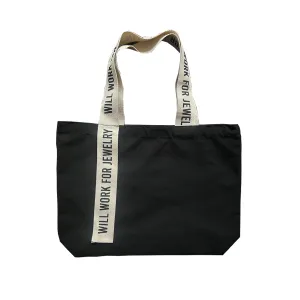 Will Work For Jewelry Tote Bag