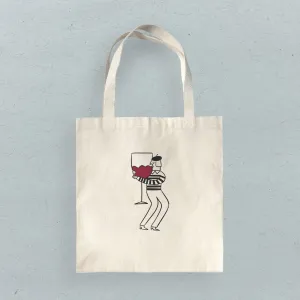 Wine Hugger - Canvas Tote Bag