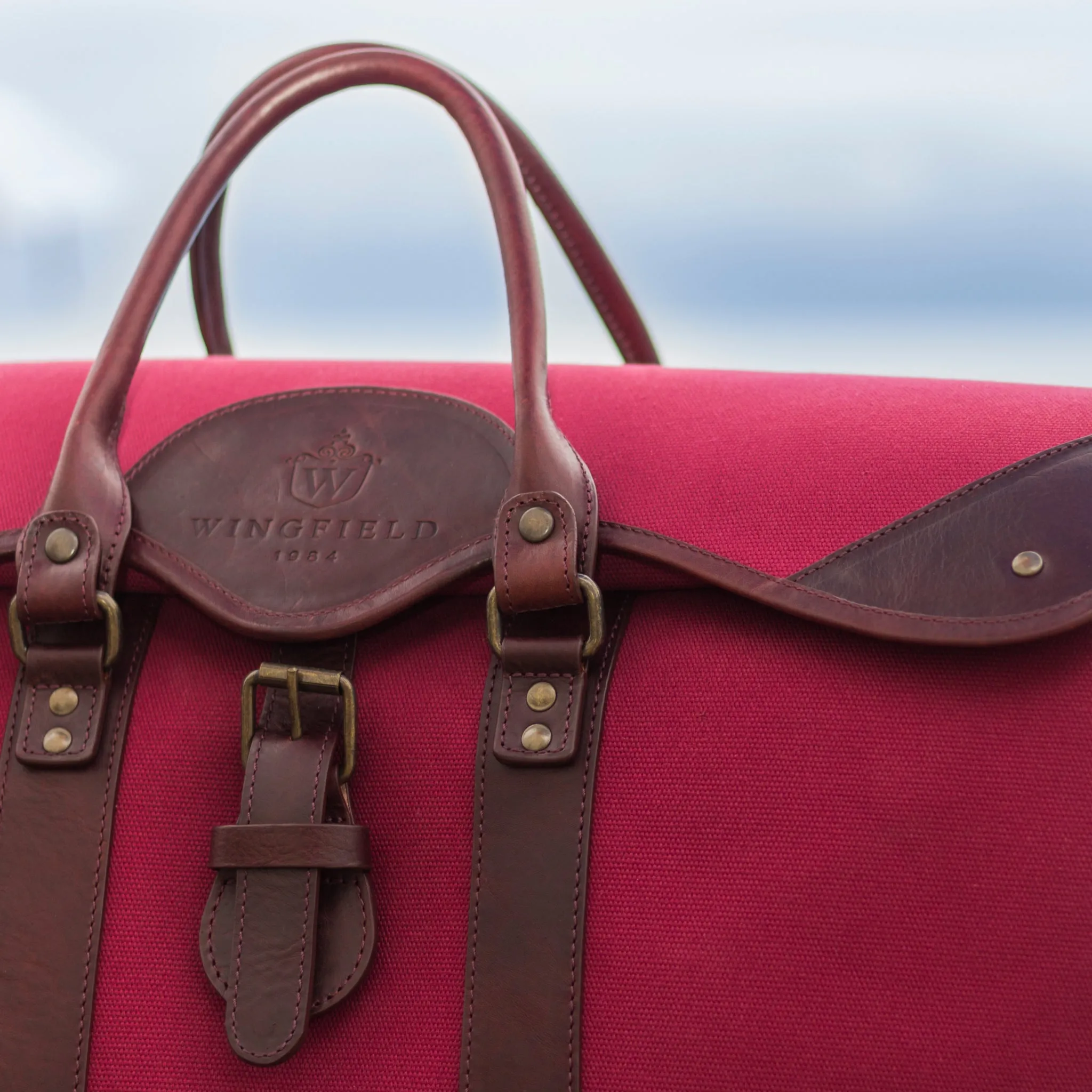 Wingfield Large Canvas & Leather Duffel Bag