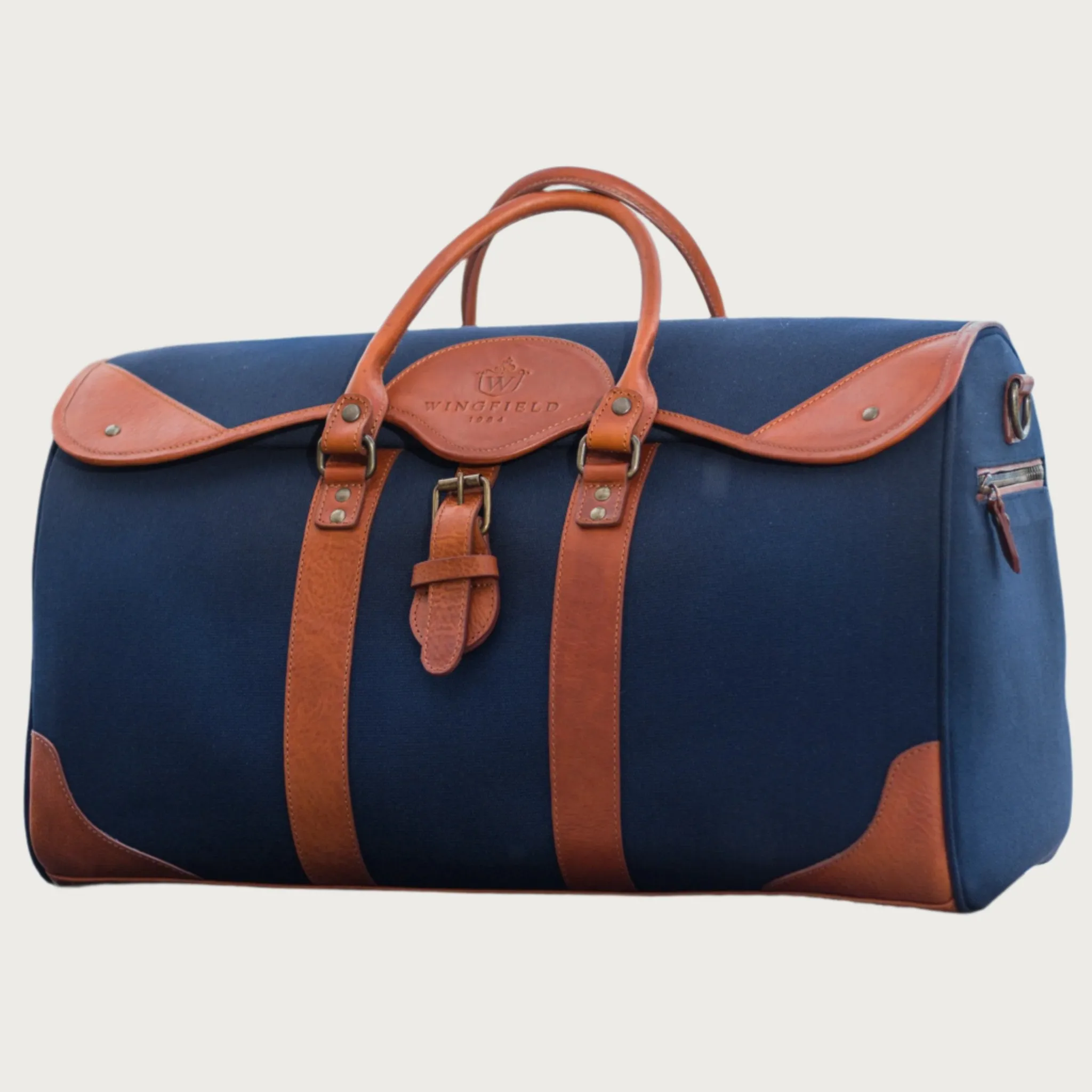 Wingfield Large Canvas & Leather Duffel Bag
