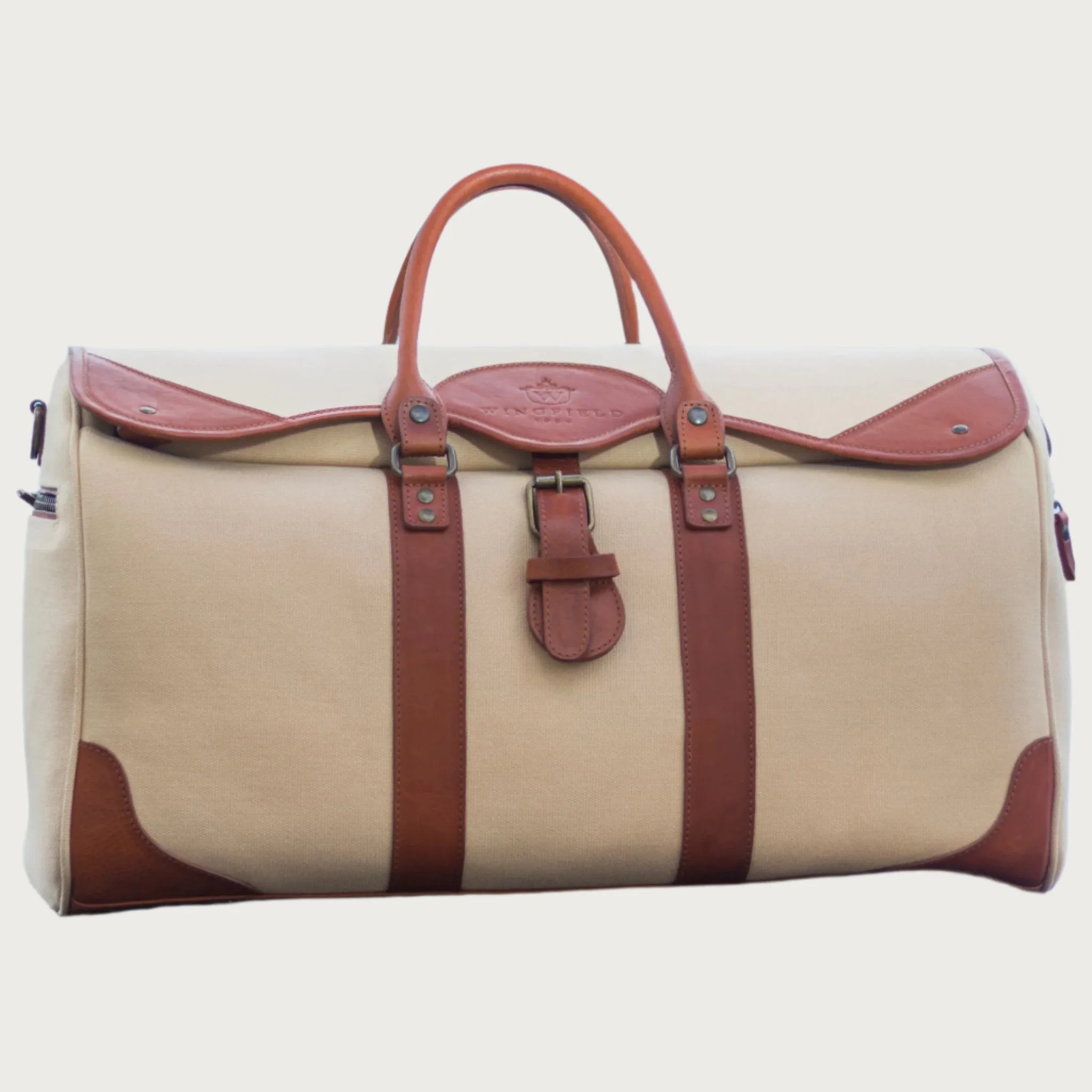 Wingfield Large Canvas & Leather Duffel Bag