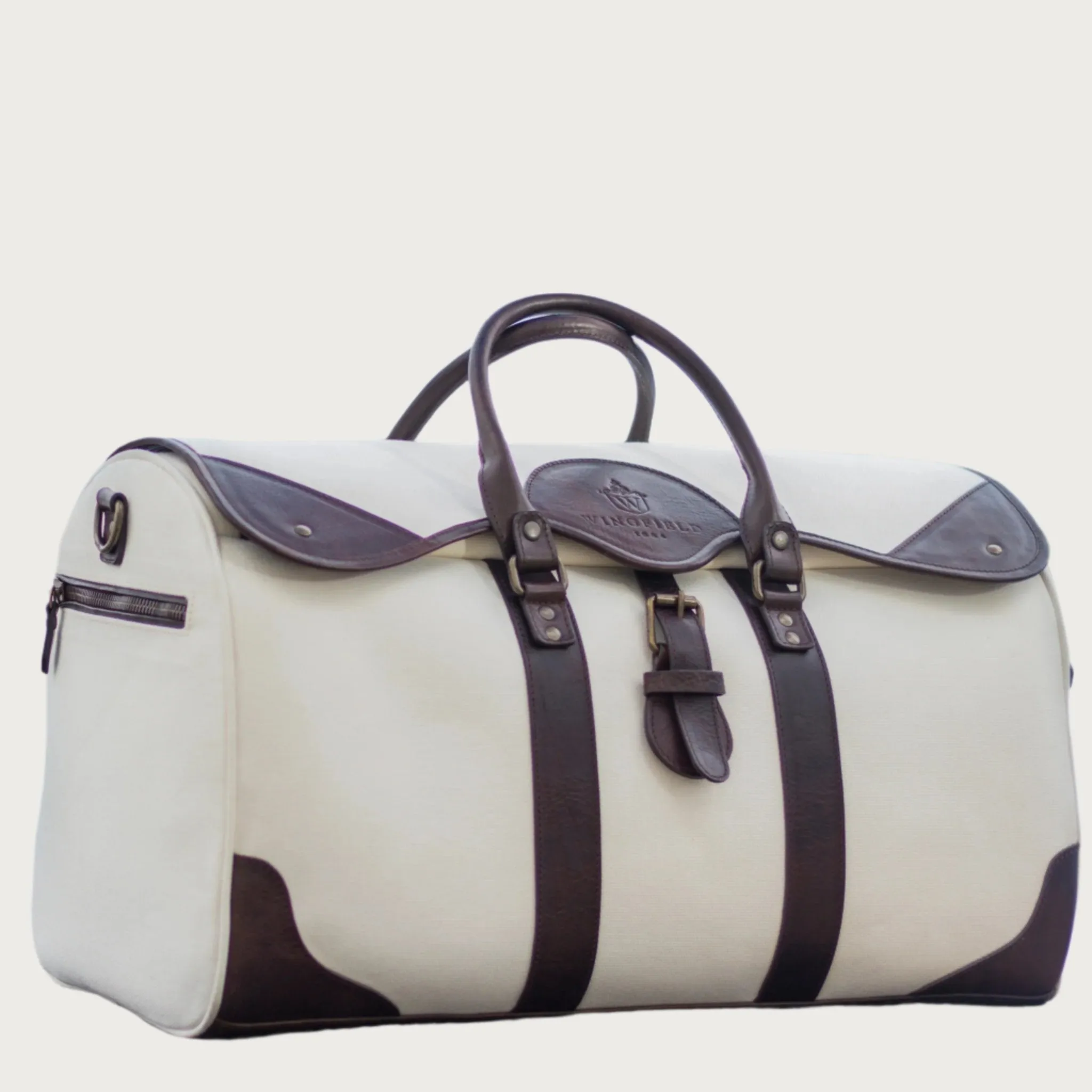 Wingfield Large Canvas & Leather Duffel Bag