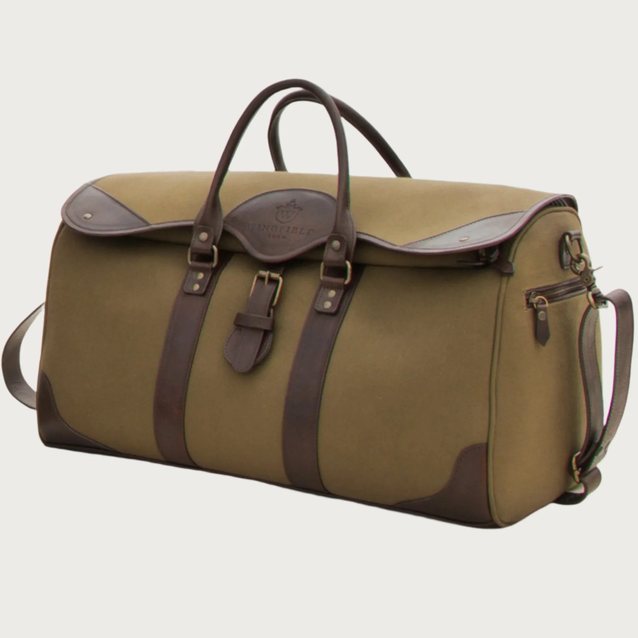 Wingfield Large Canvas & Leather Duffel Bag